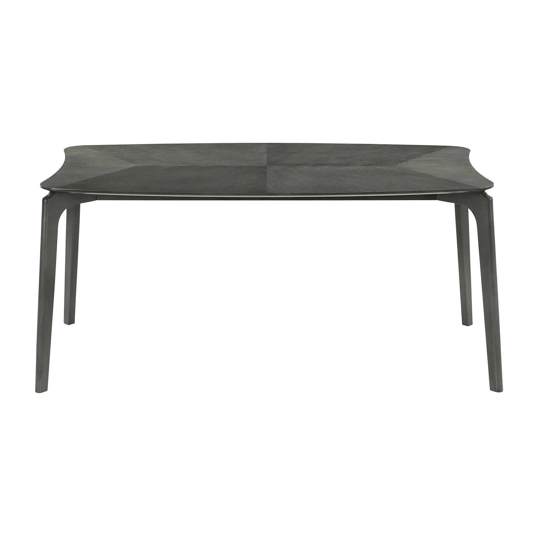 Kalia 5 Piece Wood Dining Set in Gray Finish with Gray Fabric - Image 5