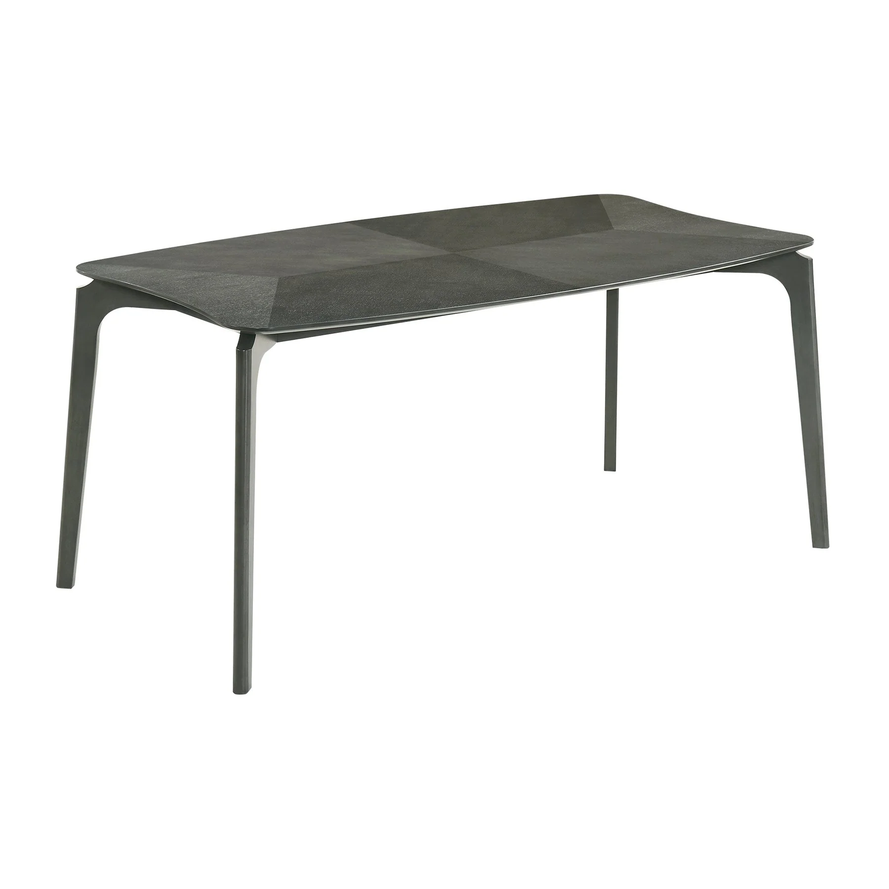 Kalia 7 Piece Wood Dining Set in Gray Finish with Gray Fabric - Image 4