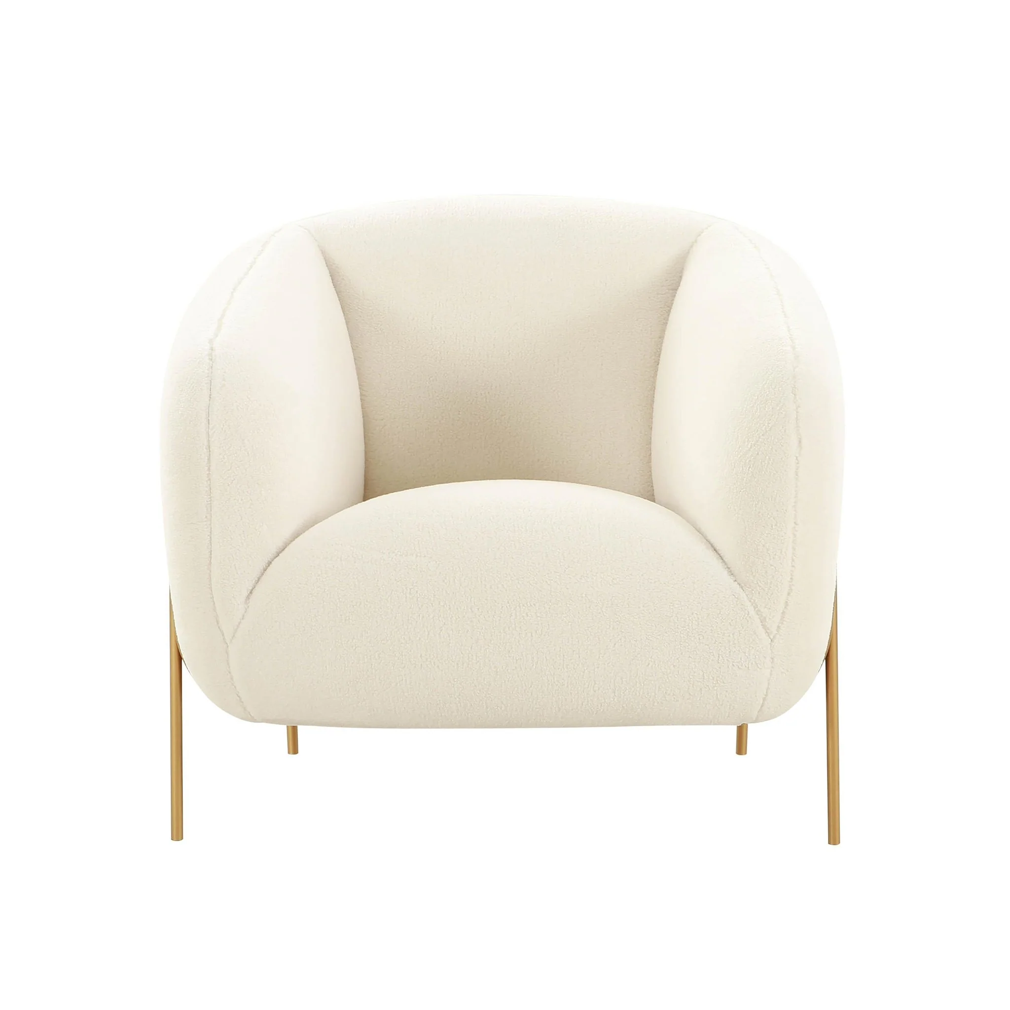 Kandra Cream Shearling Accent Chair - Image 3