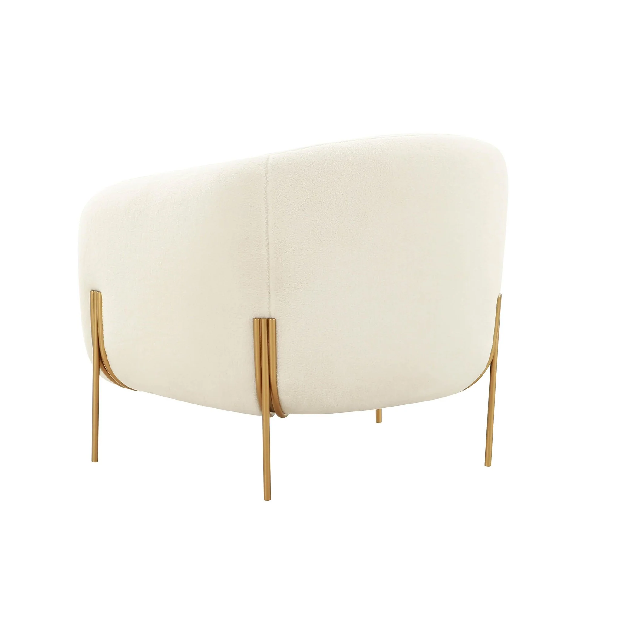 Kandra Cream Shearling Accent Chair - Image 4