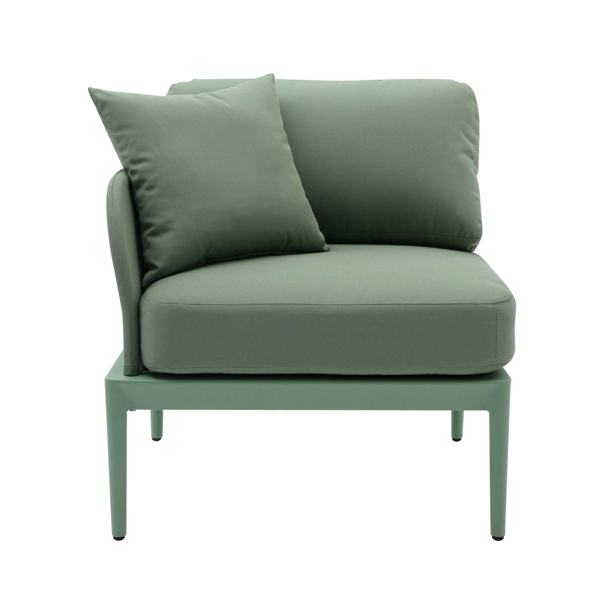 Kapri Moss Green Modular Outdoor LAF Corner Seat - Image 2