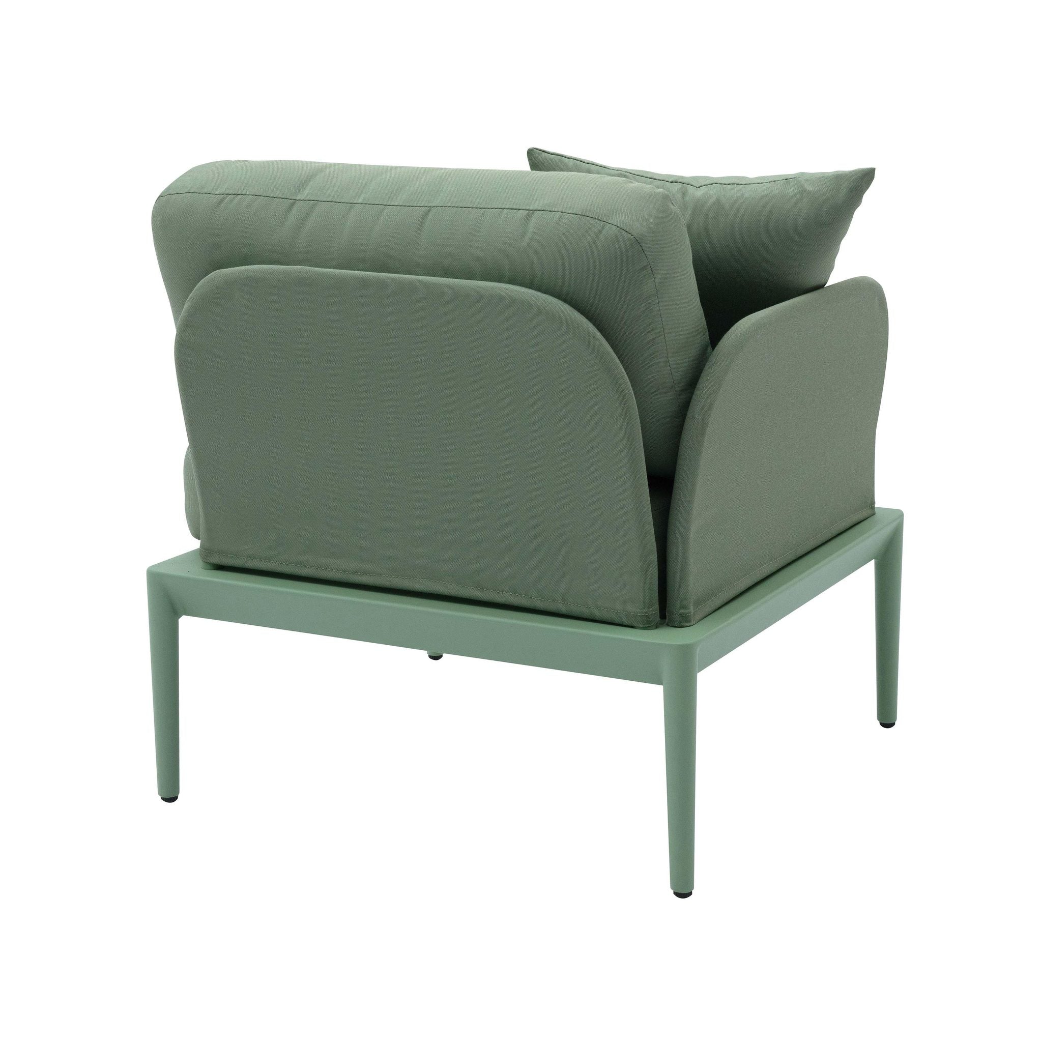 Kapri Moss Green Modular Outdoor LAF Corner Seat - Image 3