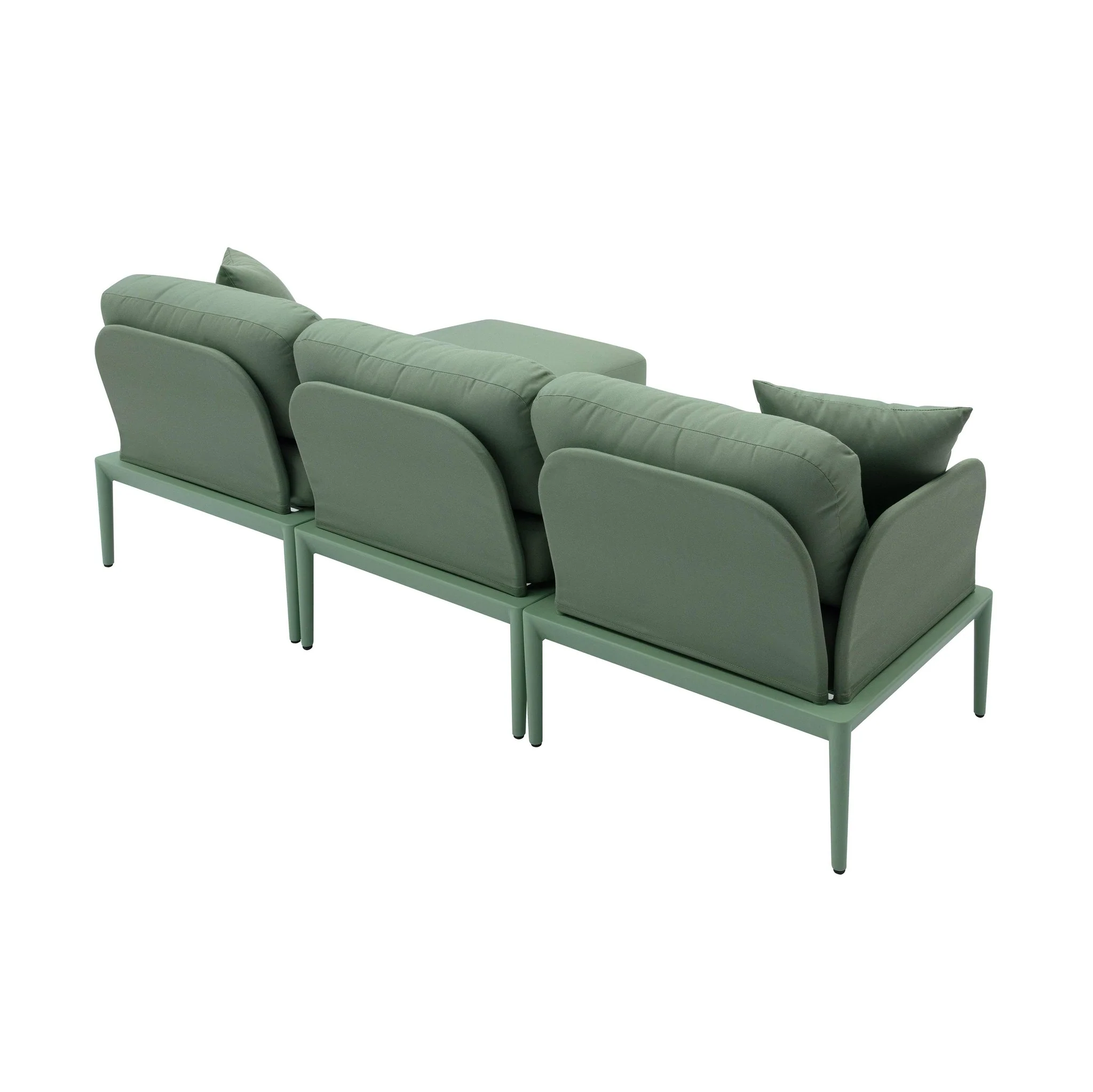 Kapri Moss Green Modular Outdoor Sectional - Image 4