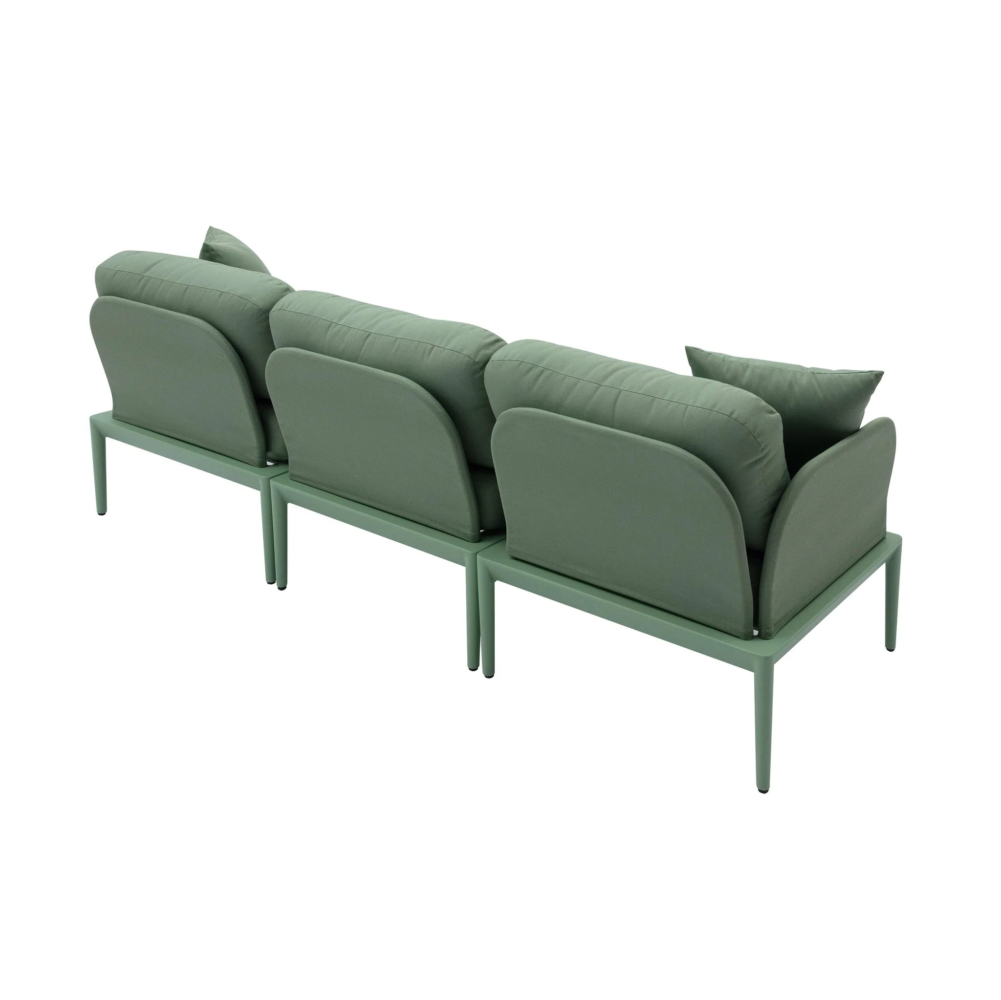 Kapri Moss Green Modular Outdoor Sofa - Image 4