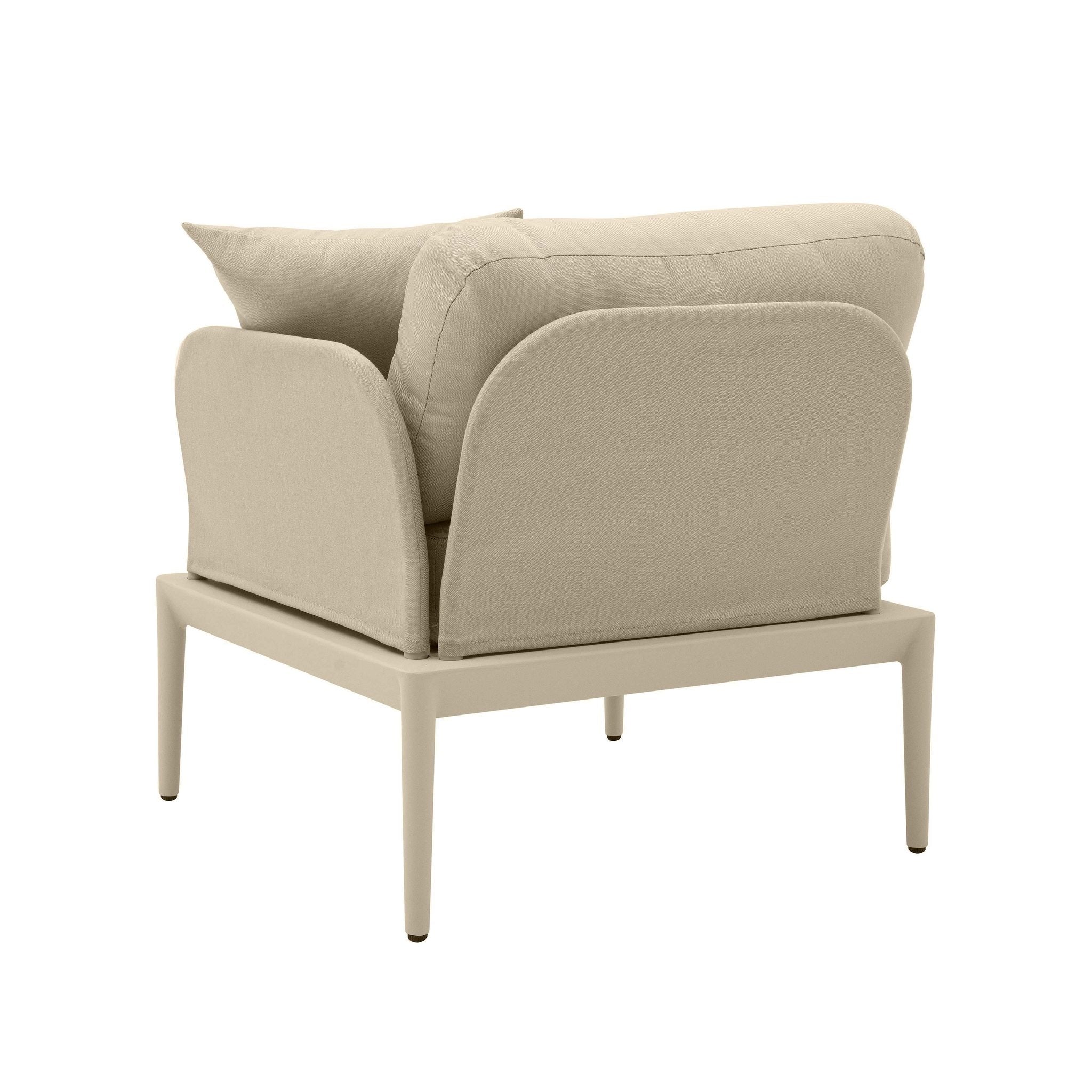 Kapri Taupe Modular Outdoor RAF Corner Seat - Image 3