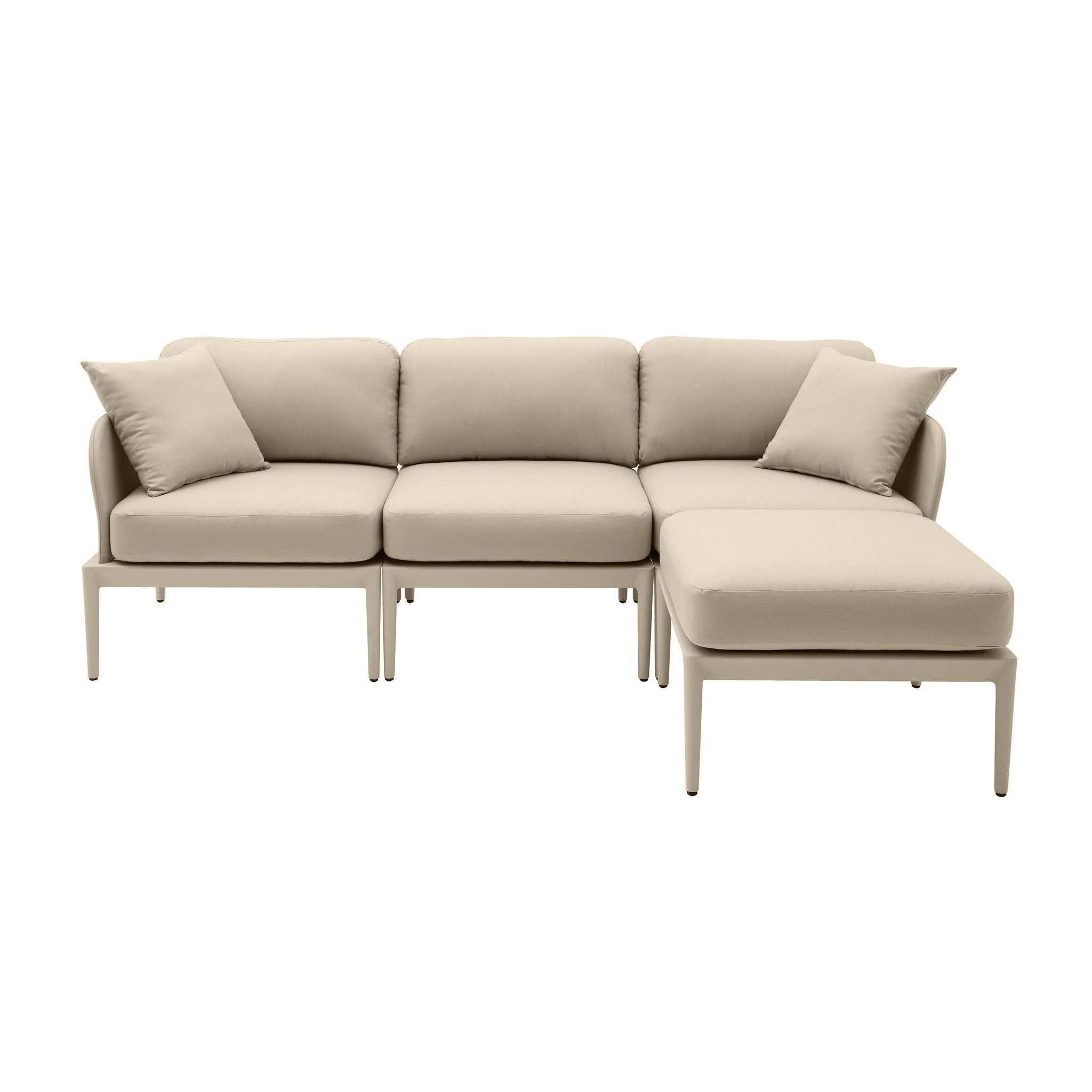 Kapri Taupe Modular Outdoor Sectional - Image 3