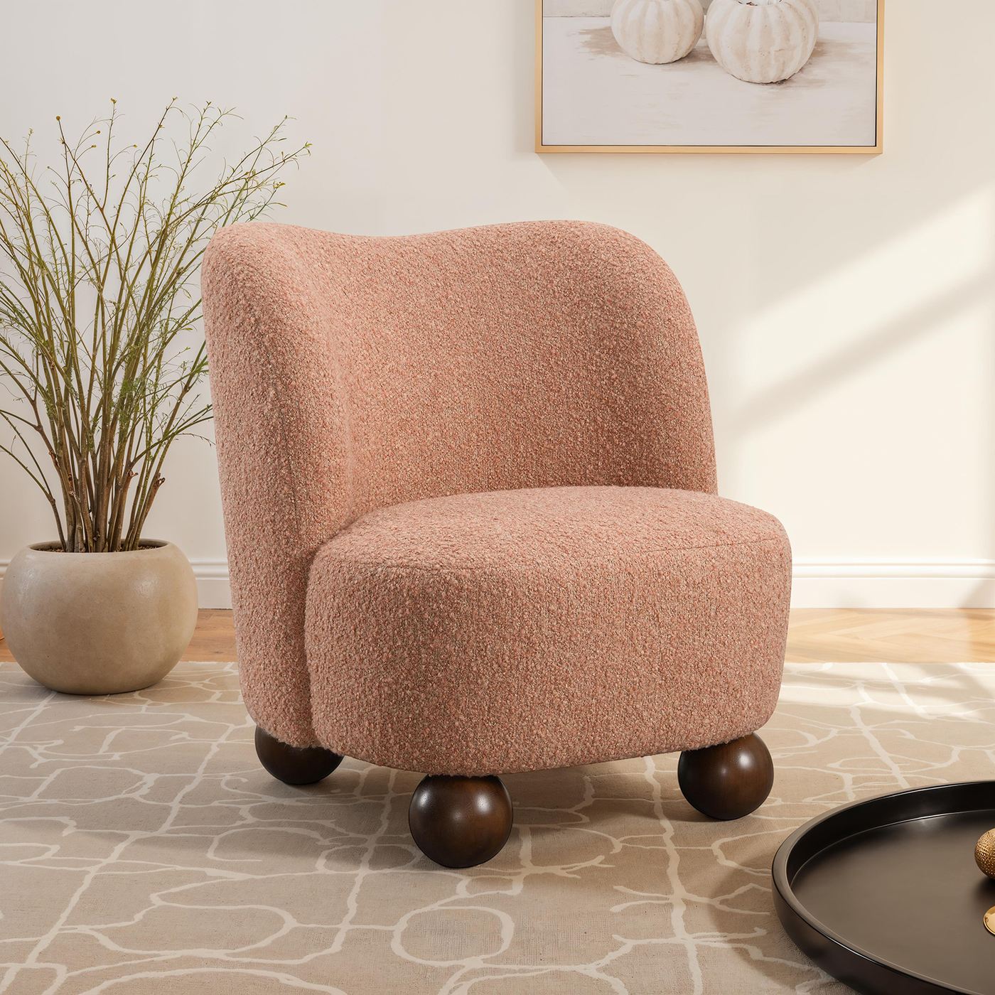 Karey Accent Chair, Pink - Image 2