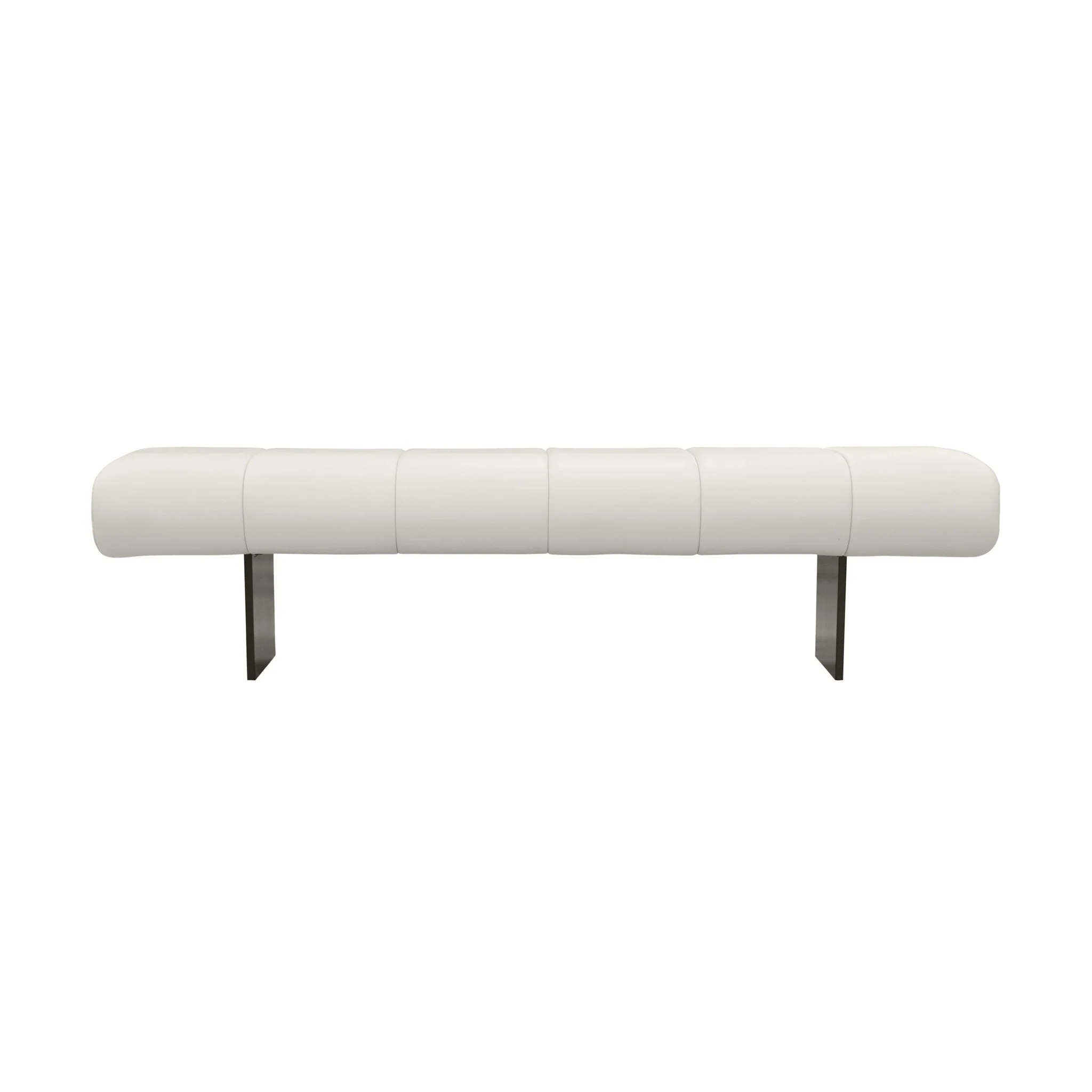 Karol Cream Performance Vegan Leather Bench - Image 3