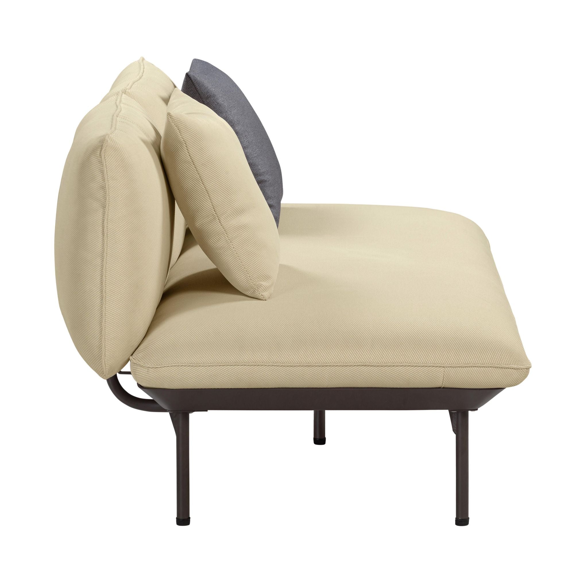 Katti Beige Outdoor Loveseat - Image 4