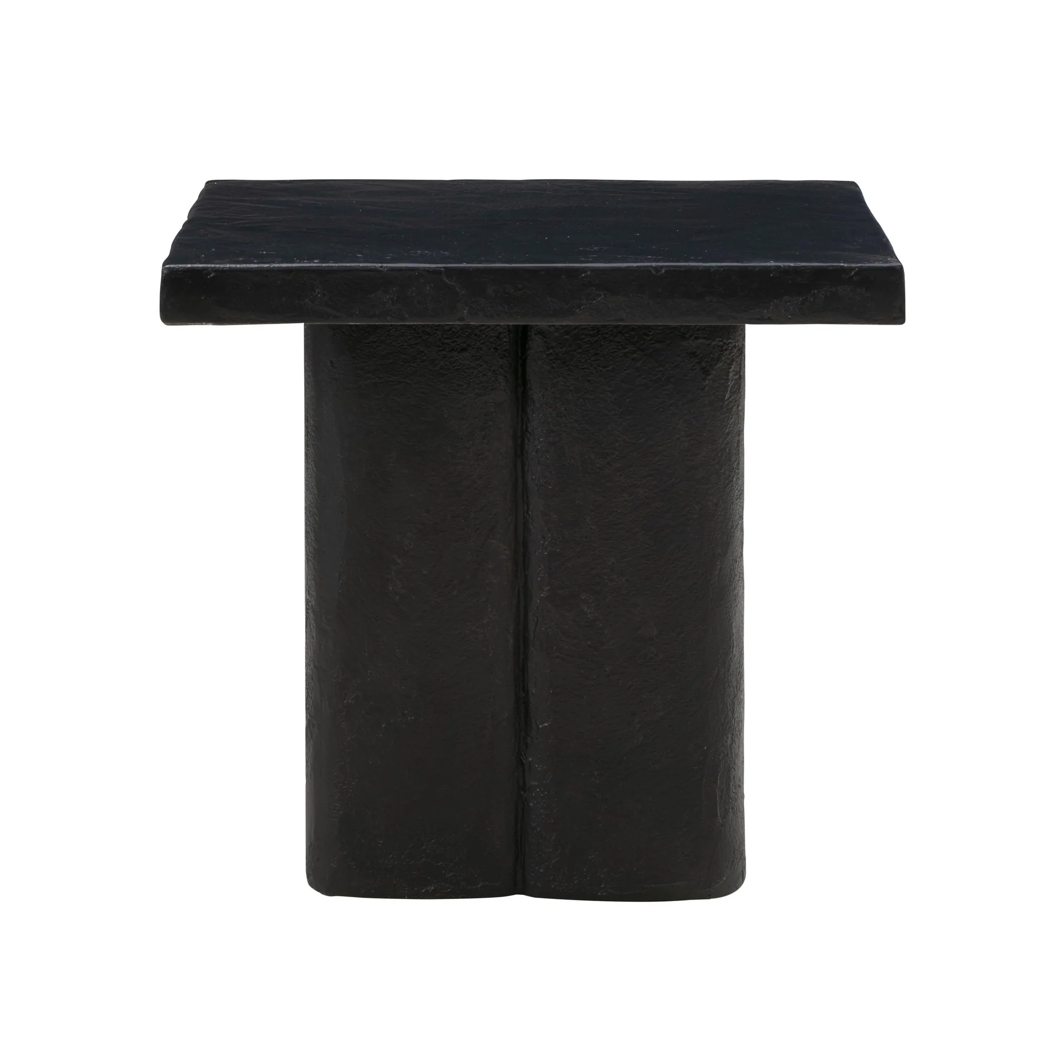 Kayla Black Concrete Side Table - Image 3