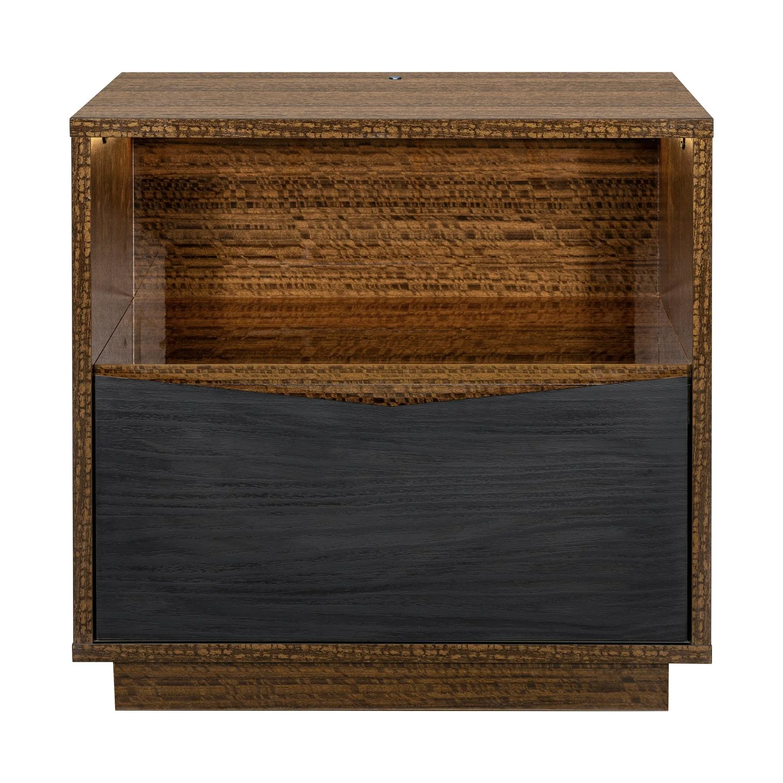 Kayner 1-Drawer Nightstand with LED Lights - Charcoal - Image 12