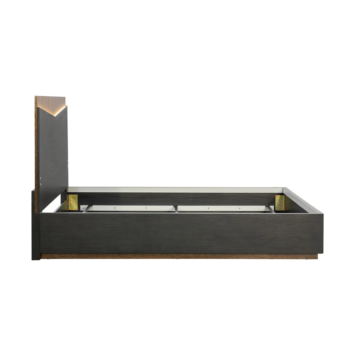 Kayner Eastern King Bed with LED Lights - Charcoal - Image 10