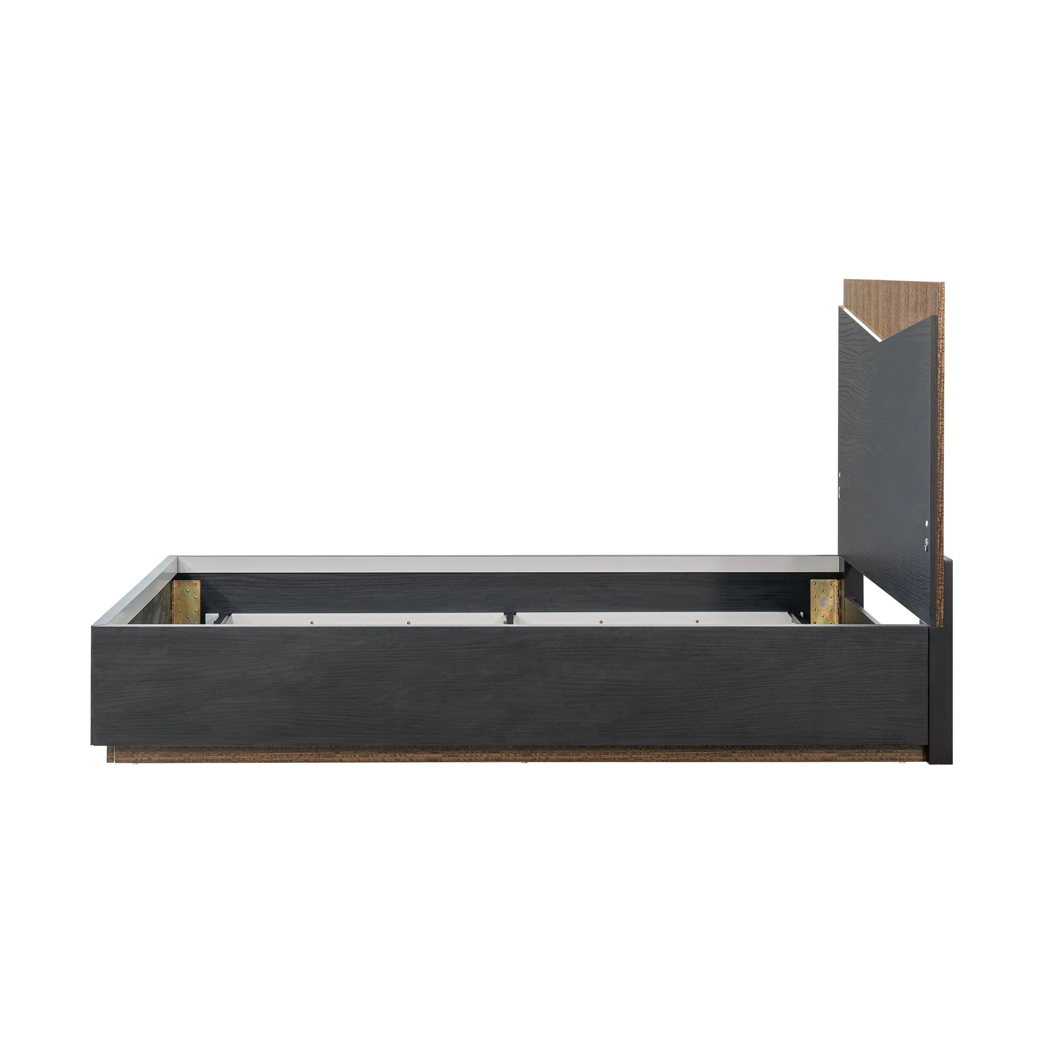 Kayner Queen Bed with LED Lights - Charcoal - Image 9