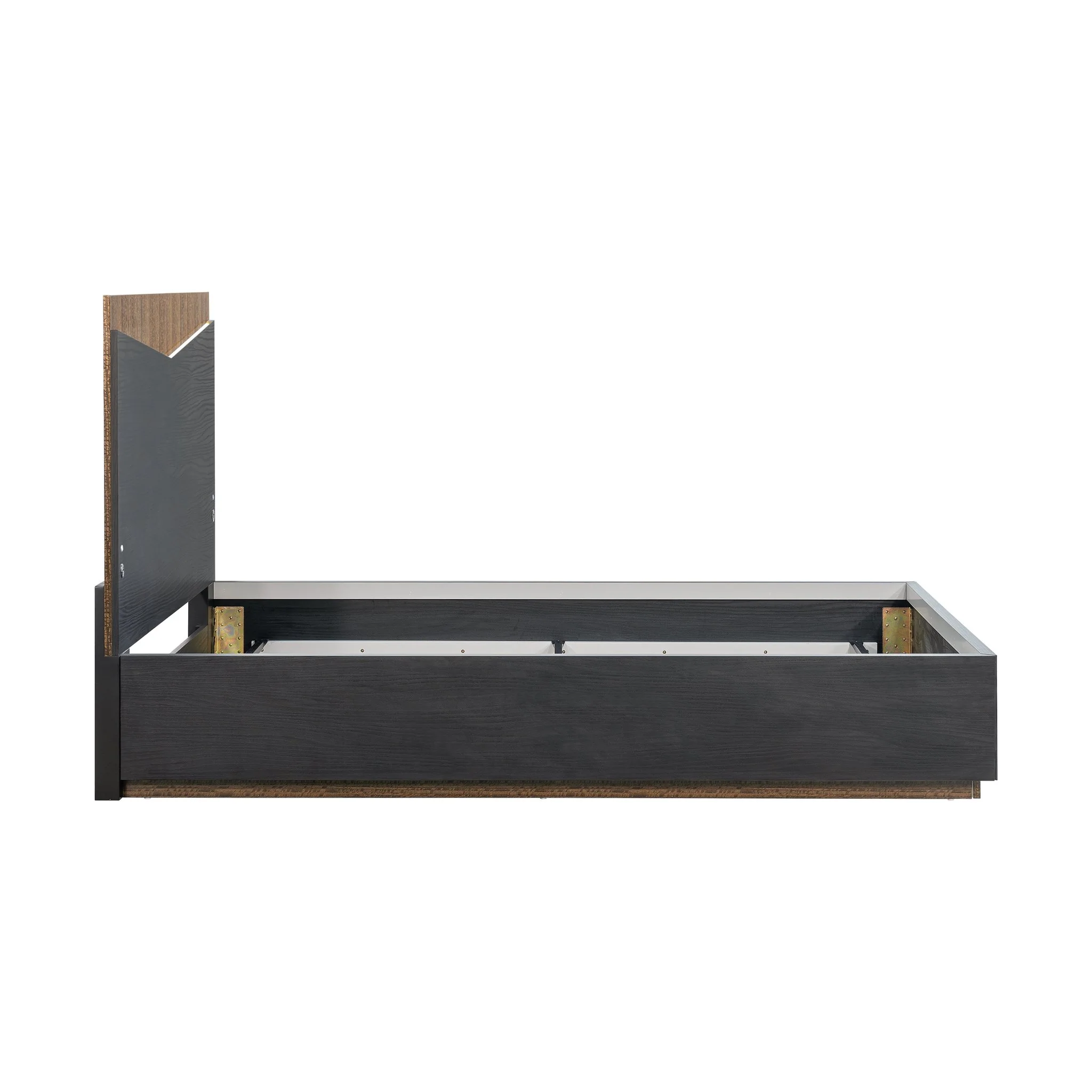 Kayner Queen Bed with LED Lights - Charcoal - Image 13