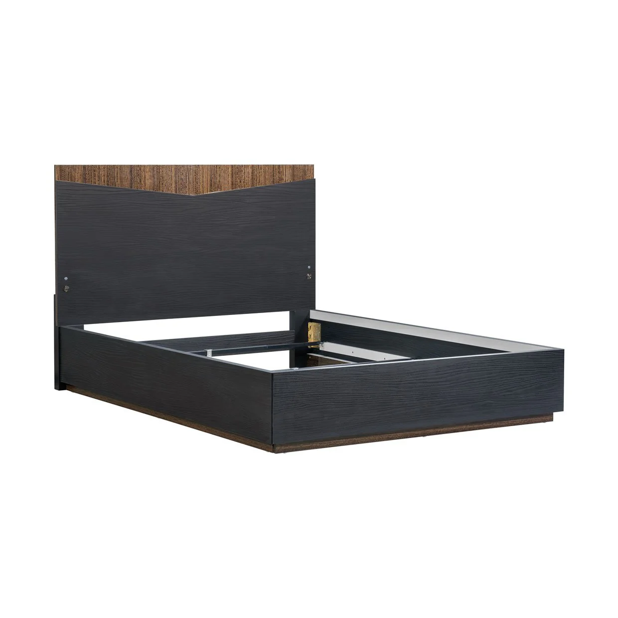 Kayner Queen Bed with LED Lights - Charcoal - Image 4