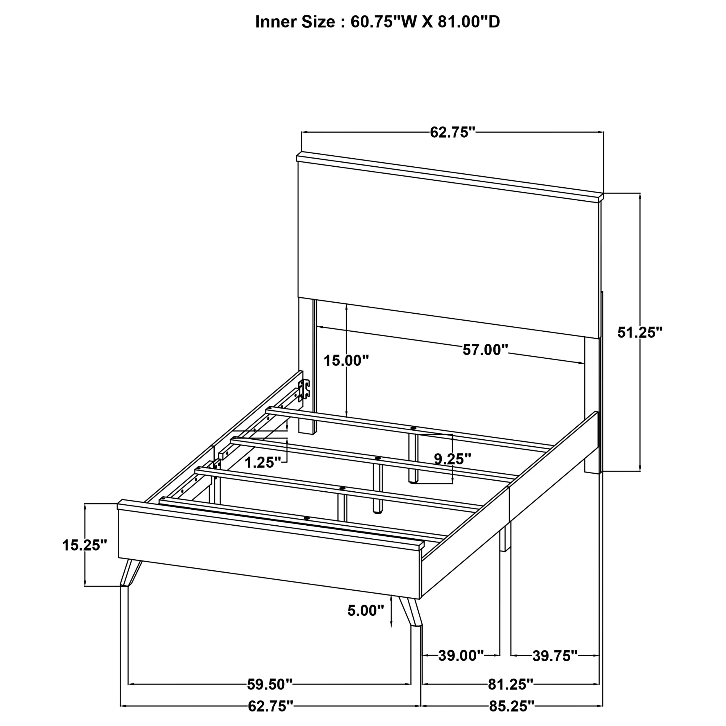 Kaywood Panel Bed - Image 9