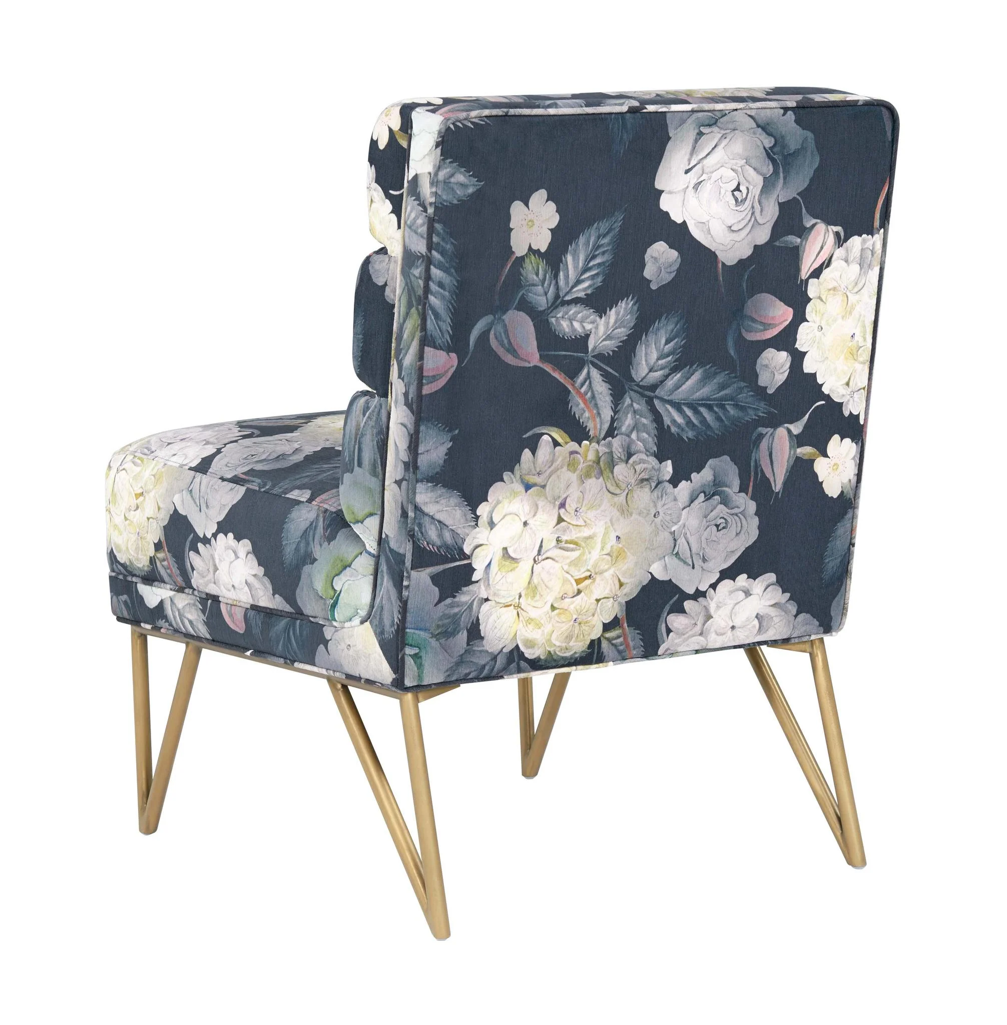 Kelly Floral Velvet Chair - Image 4