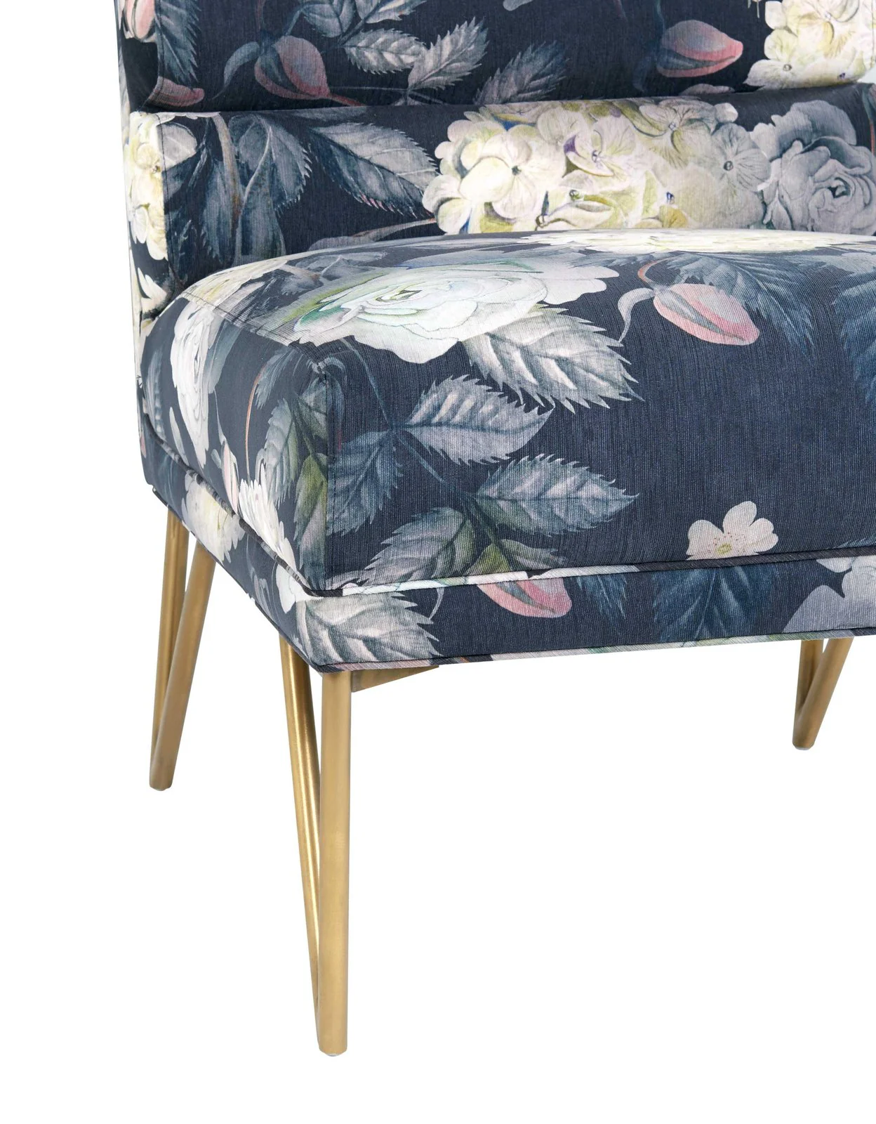 Kelly Floral Velvet Chair - Image 5