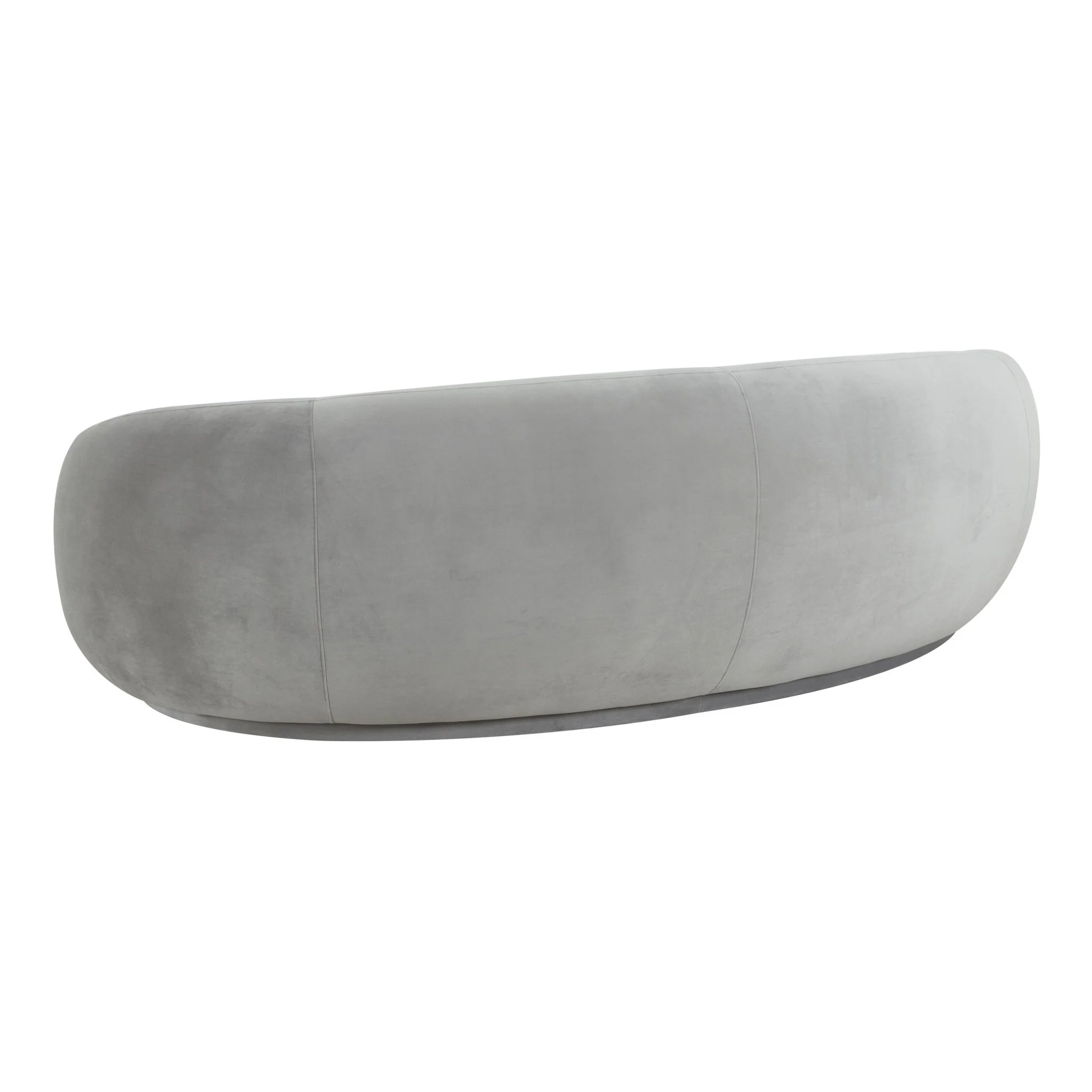 Kendall Light Grey Velvet Sofa - Image 4