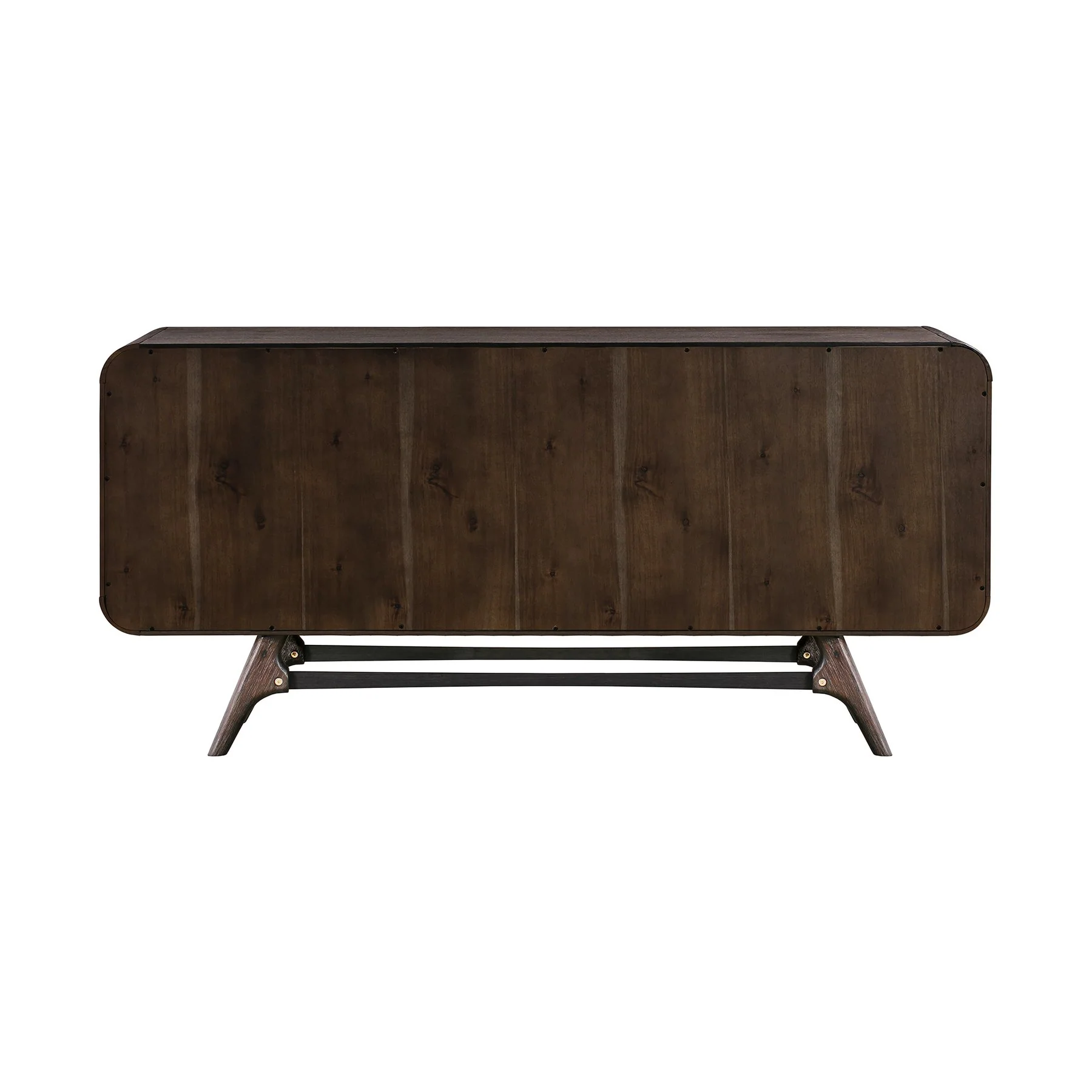 Kendra 3 Drawer Sideboard Buffet in Brown Acacia Wood - Image 4