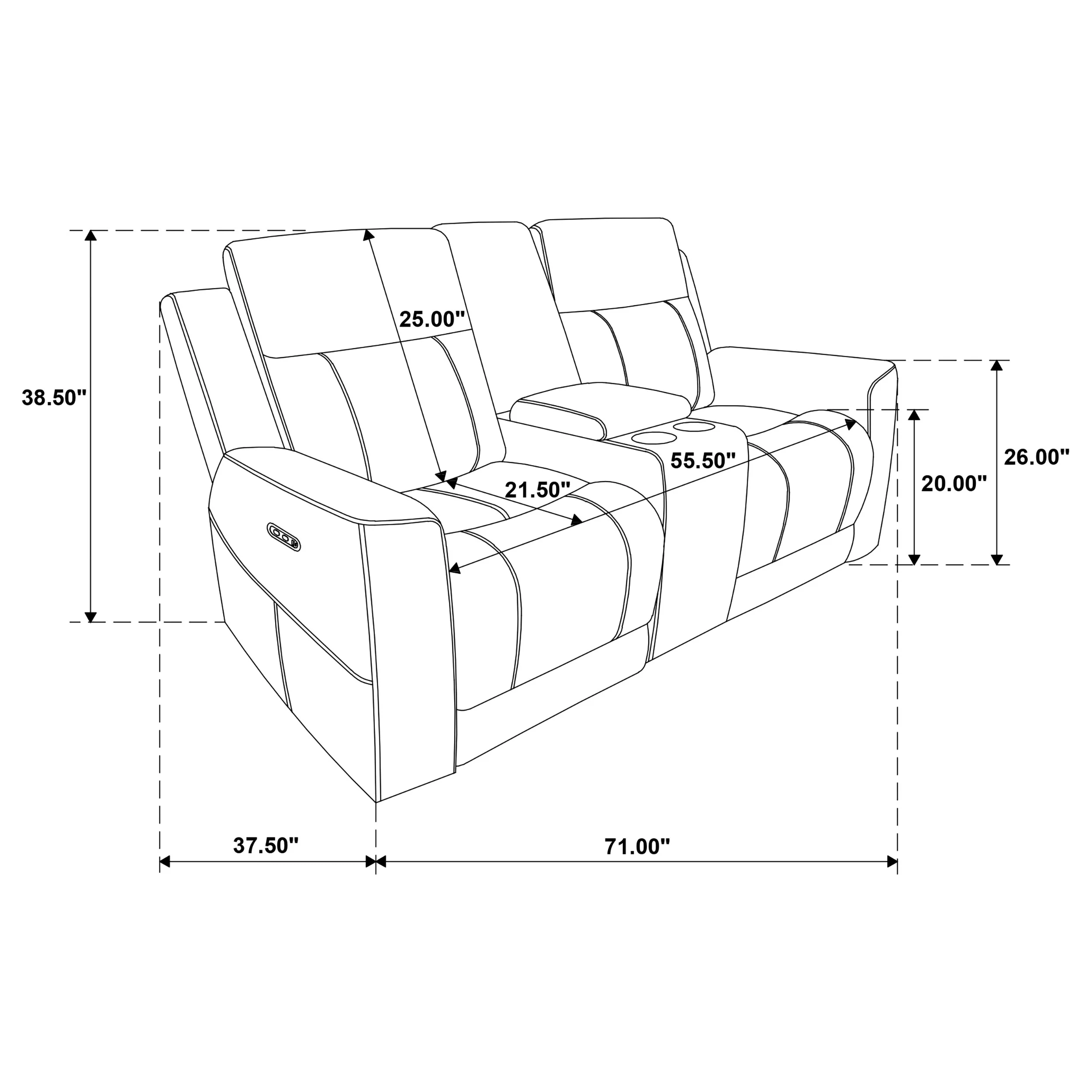 Kennett Power Reclining Sofa Set - Image 16
