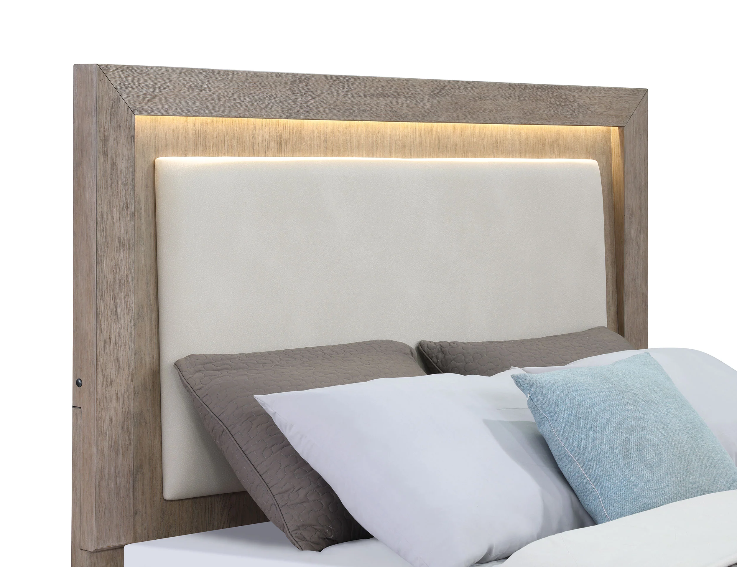 Kenora Panel Platform Storage Bed with LED Lighting - Image 10