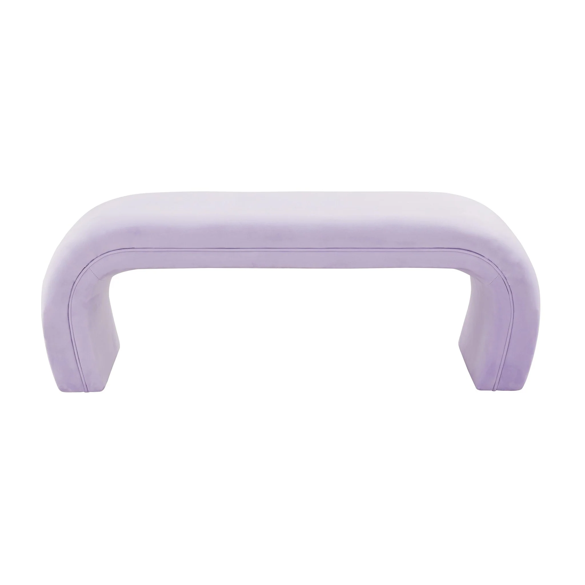 Kenya Lavender Velvet Bench - Image 3