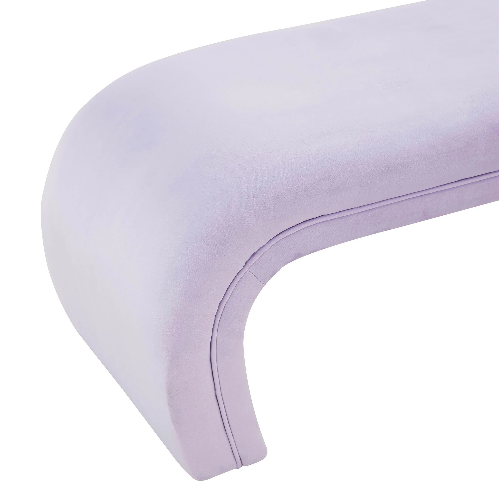 Kenya Lavender Velvet Bench - Image 5