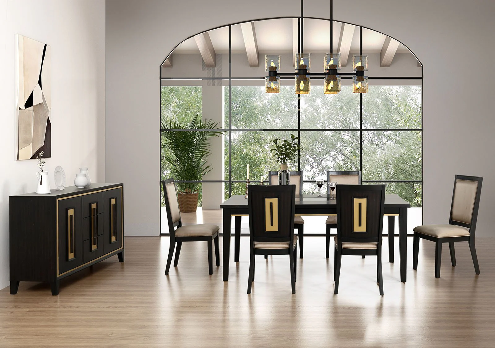 Kenyada Dining Table, Espresso - Image 3