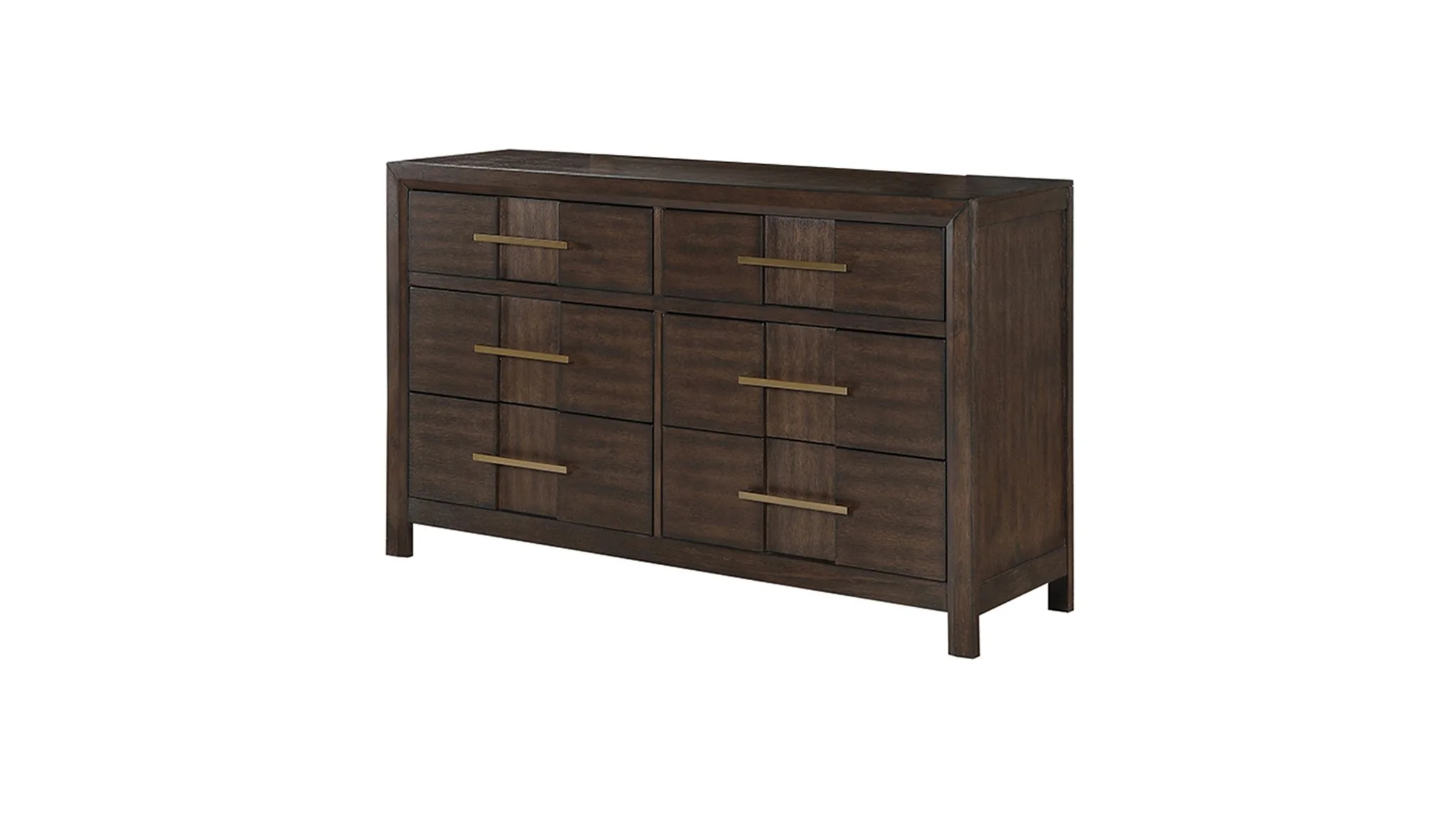 Kenzo Full 4 Pc Bedroom Set Walnut - Image 6