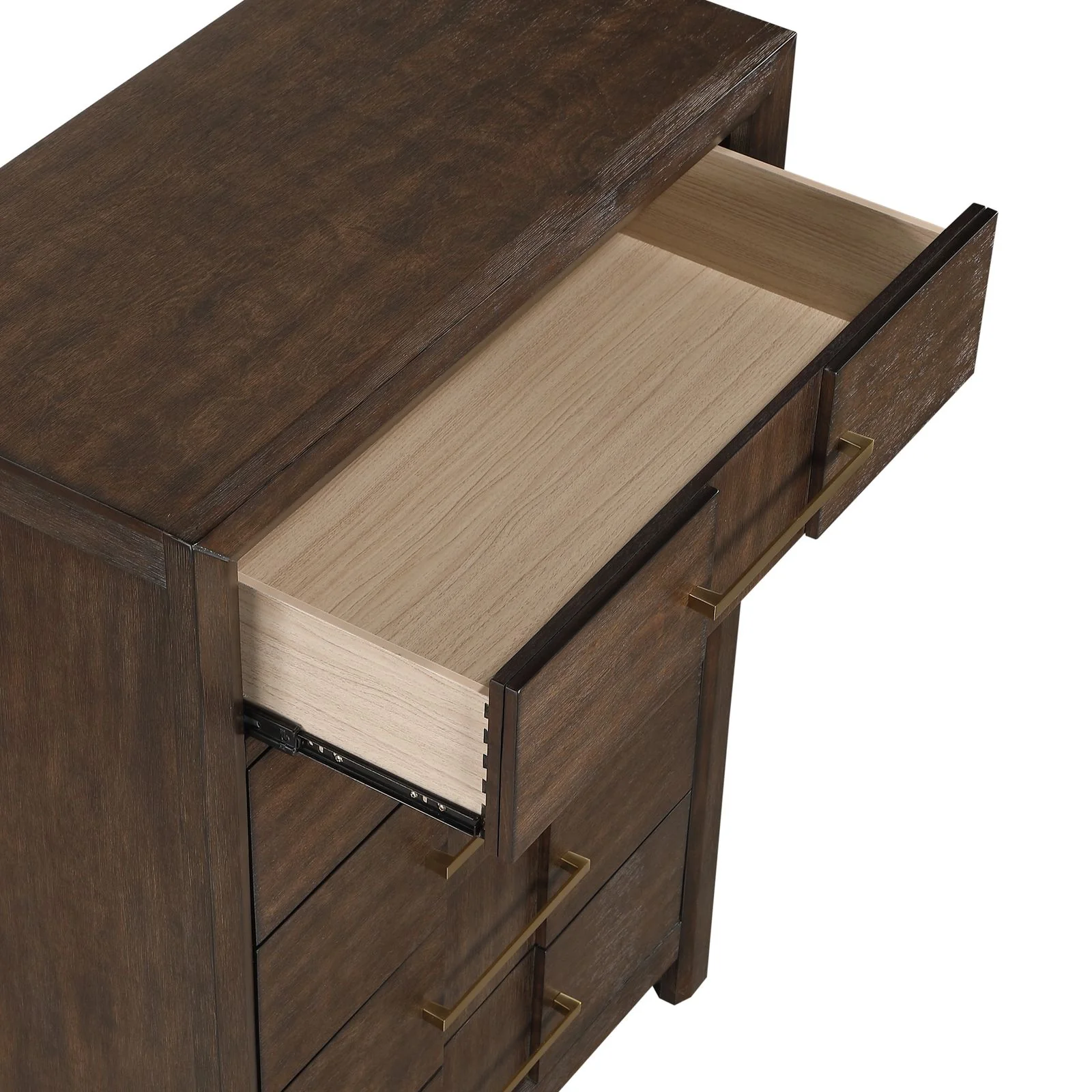 Kenzo Full 5 Pc Bedroom Set Walnut - Image 20