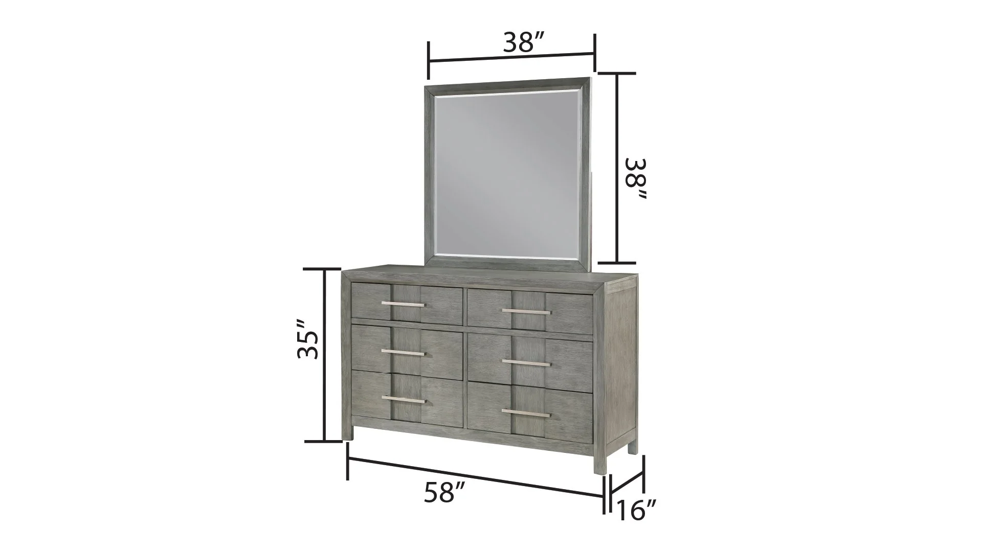 Kenzo King 4 Pc Bedroom Set Gray - Image 13
