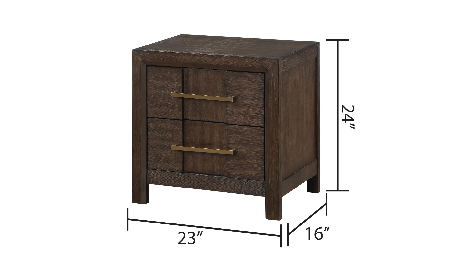 Kenzo King 4 Pc Bedroom Set Walnut - Image 14