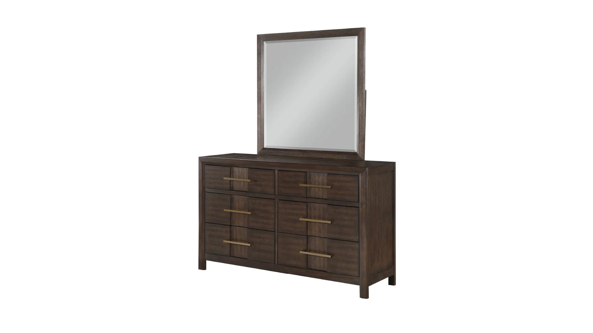 Kenzo King 5 Pc Bedroom Set Walnut - Image 12