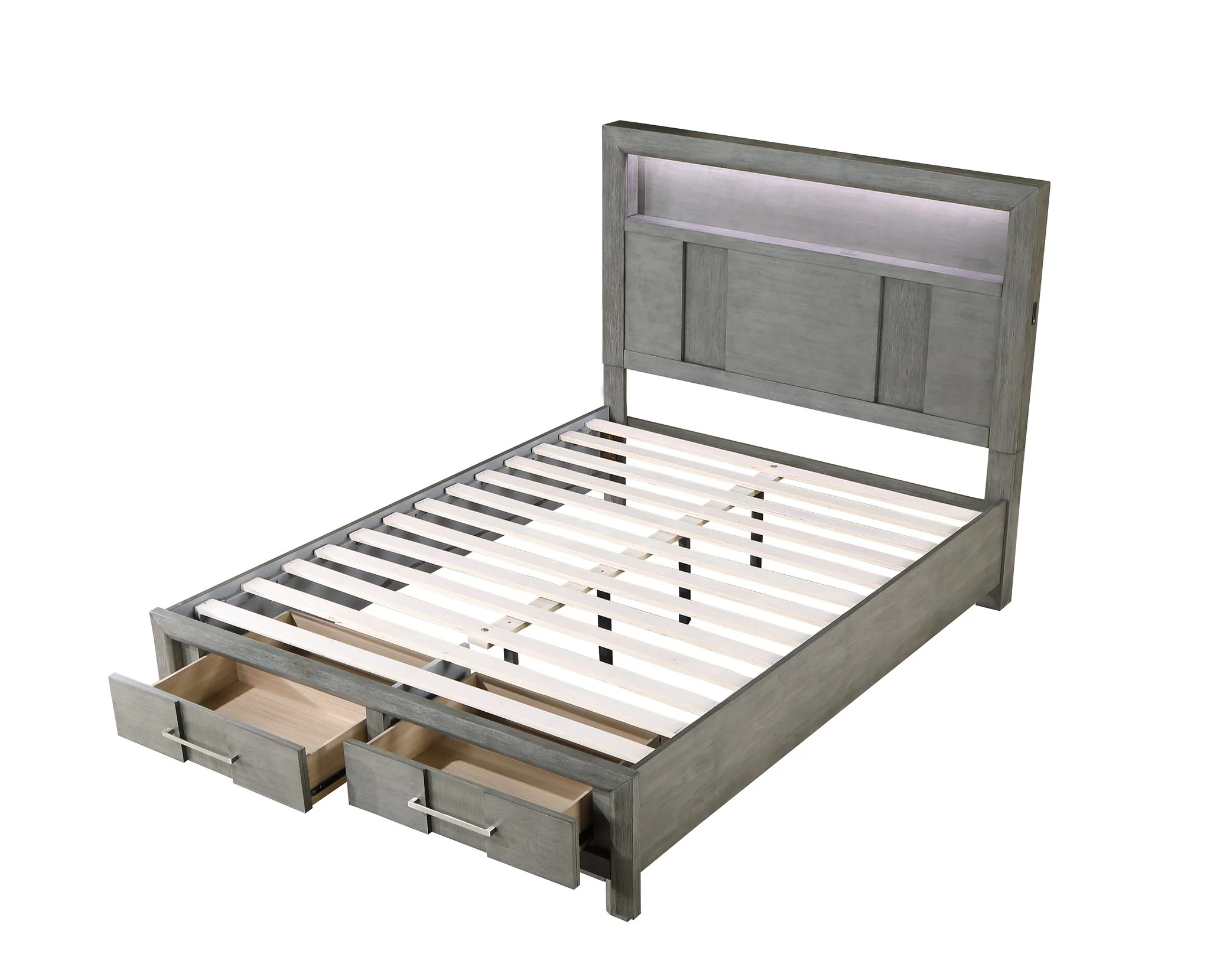 Kenzo King Bed Gray - Image 3