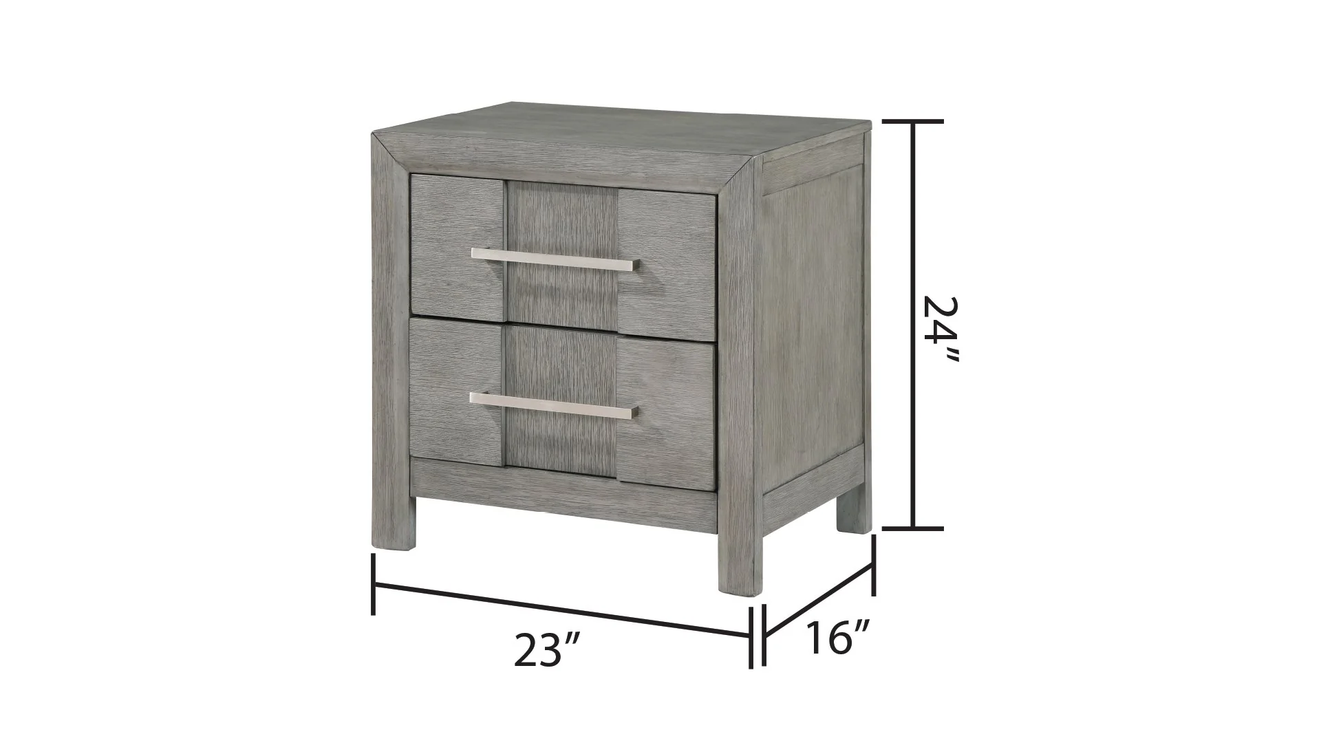 Kenzo Nightstand Gray - Image 2