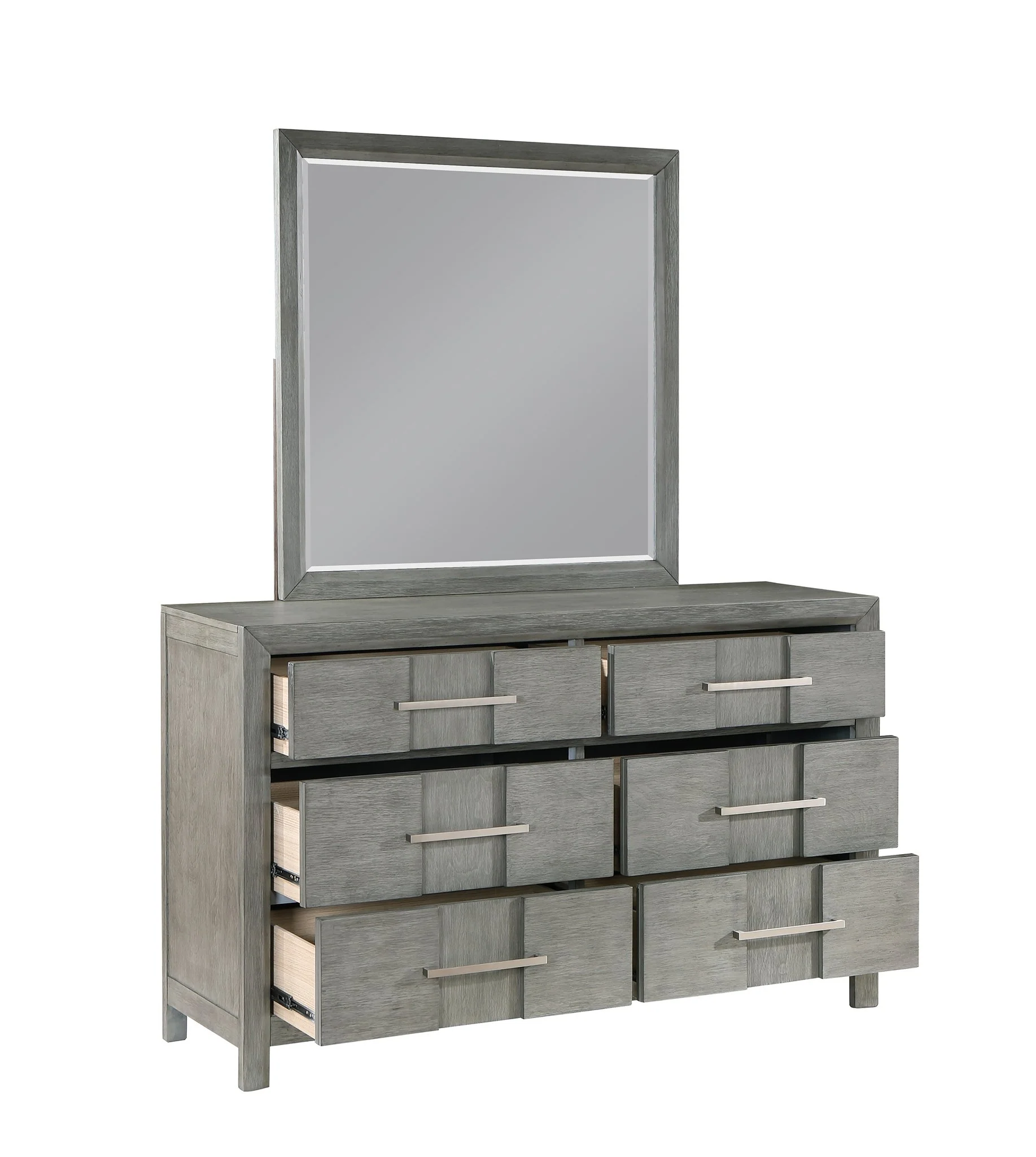 Kenzo Queen 4 Pc Bedroom Set Gray - Image 7