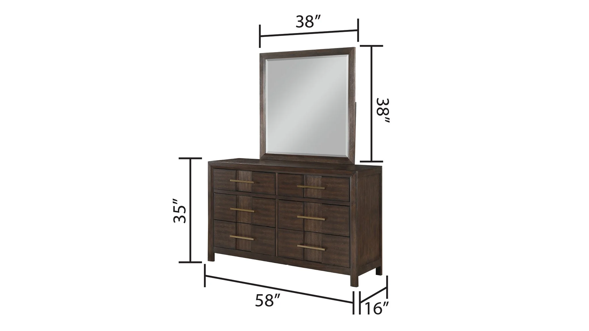 Kenzo Queen 4 Pc Bedroom Set Walnut - Image 9