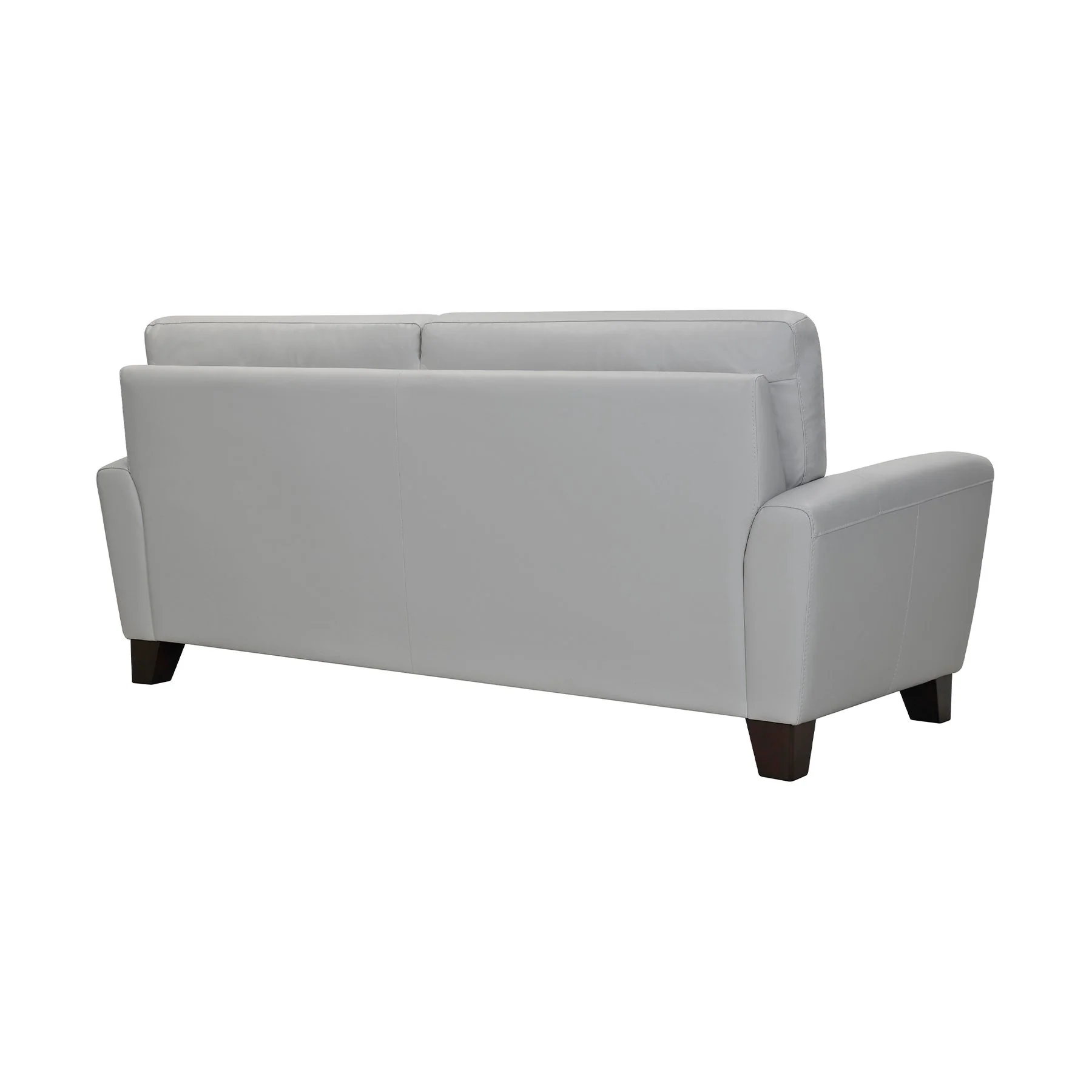 Kester 81" Square Arm Dove Gray Genuine Leather Sofa - Image 3