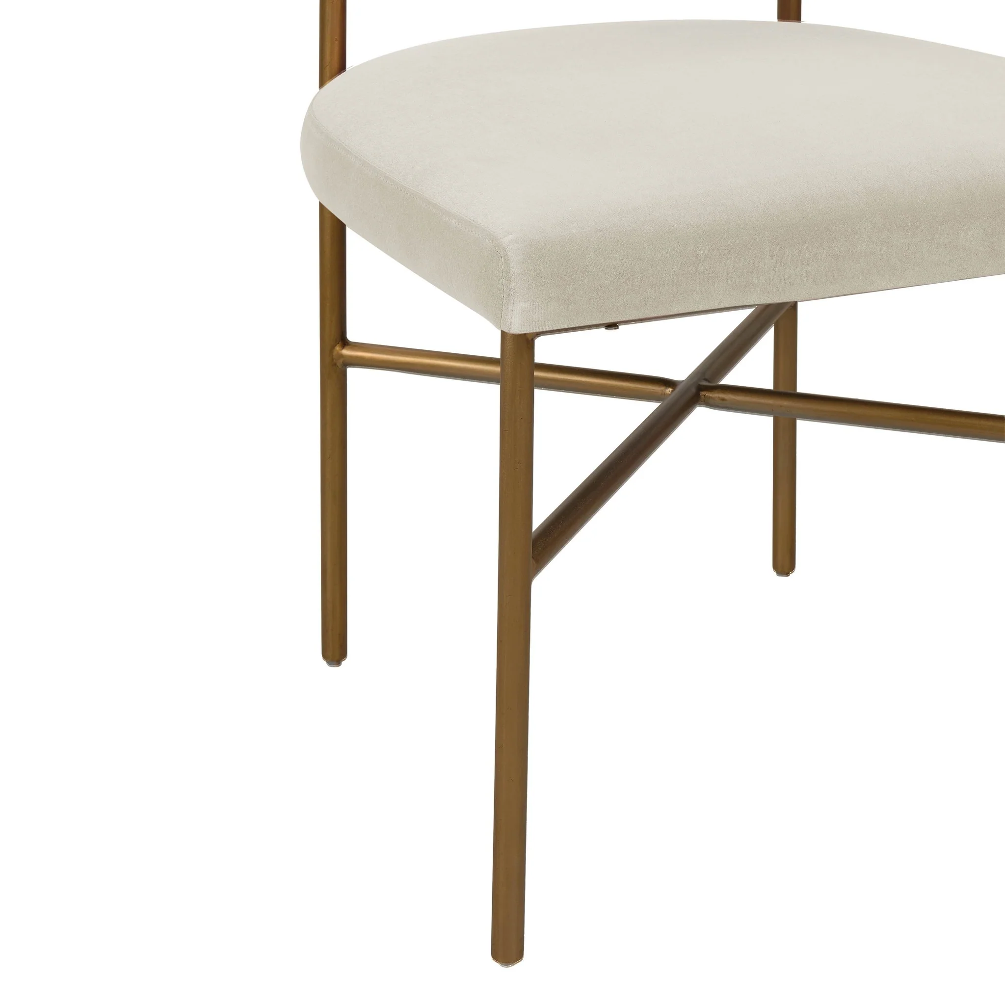 Kim Velvet Chair in Cream - Image 5