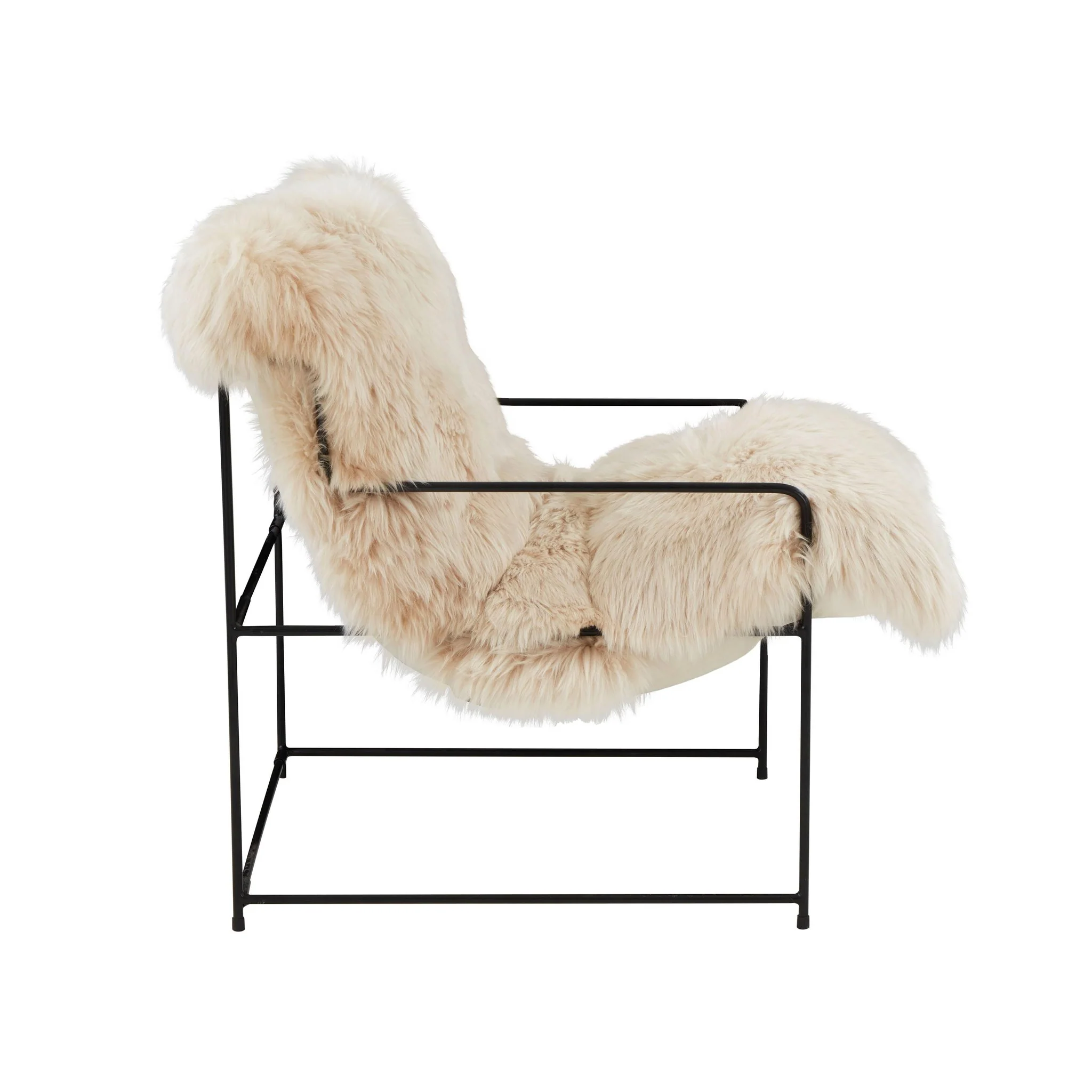 Kimi Natural Genuine Sheepskin Chair - Image 6