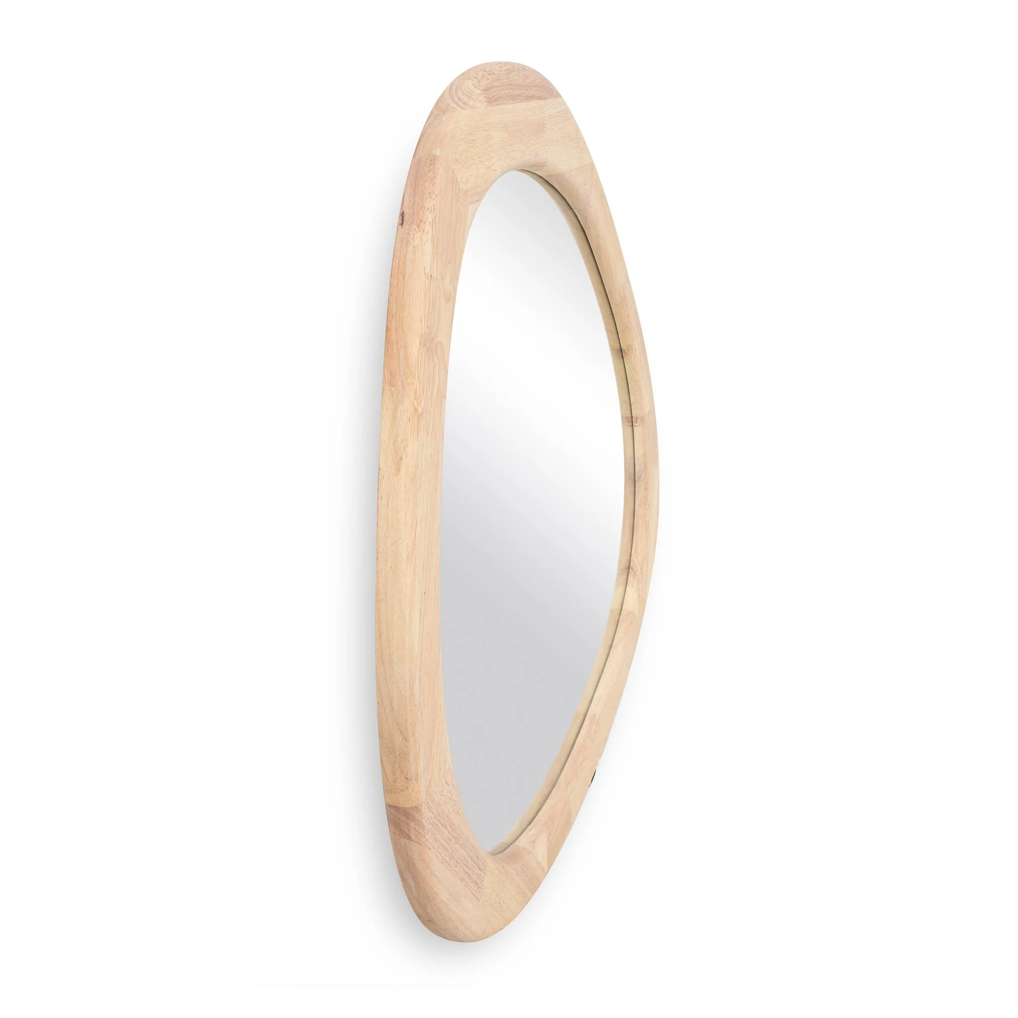 Klaryss Natural Wood Triangular Mirror - Image 4