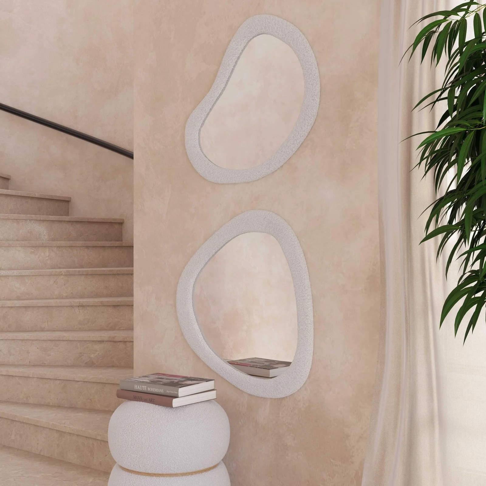 Klaryss Teardrop Boucle Mirror - Image 2