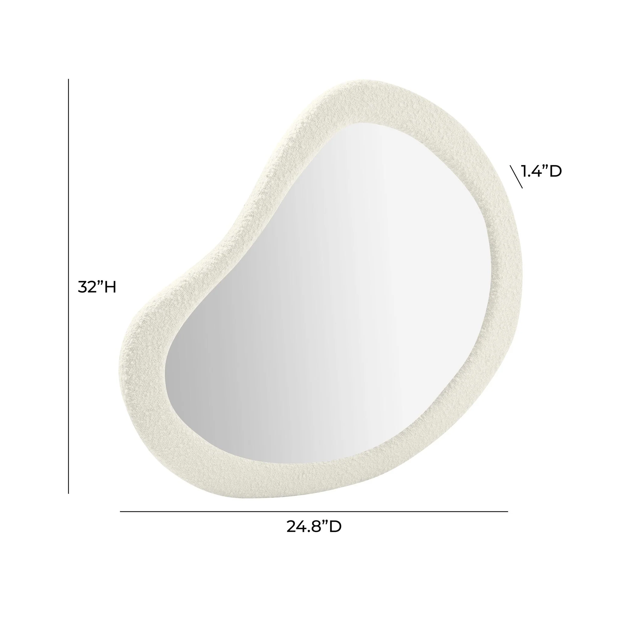 Klaryss Teardrop Boucle Mirror - Image 5