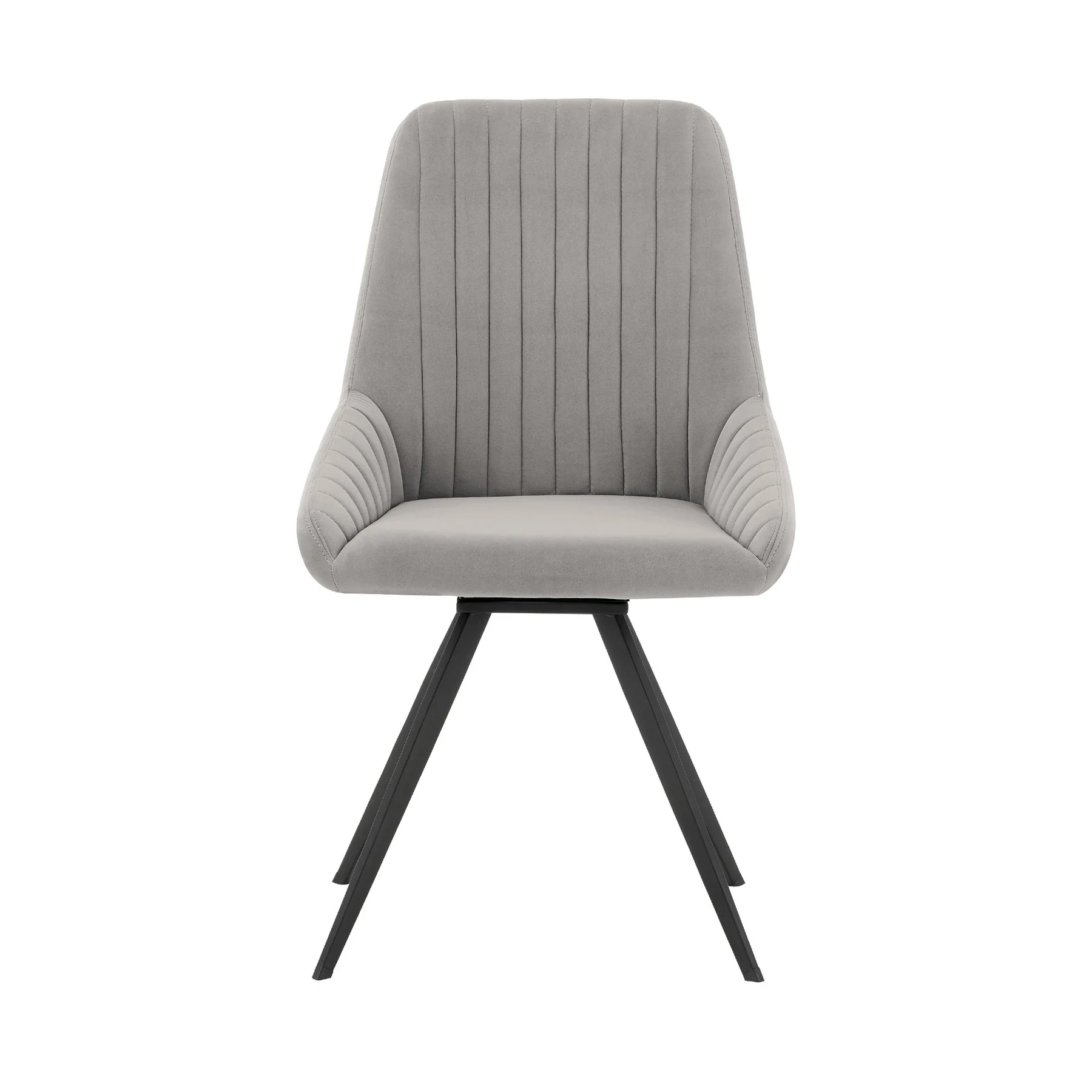 Knox Alison 5 Piece Dining Set with Gray Velvet Chairs - Image 2