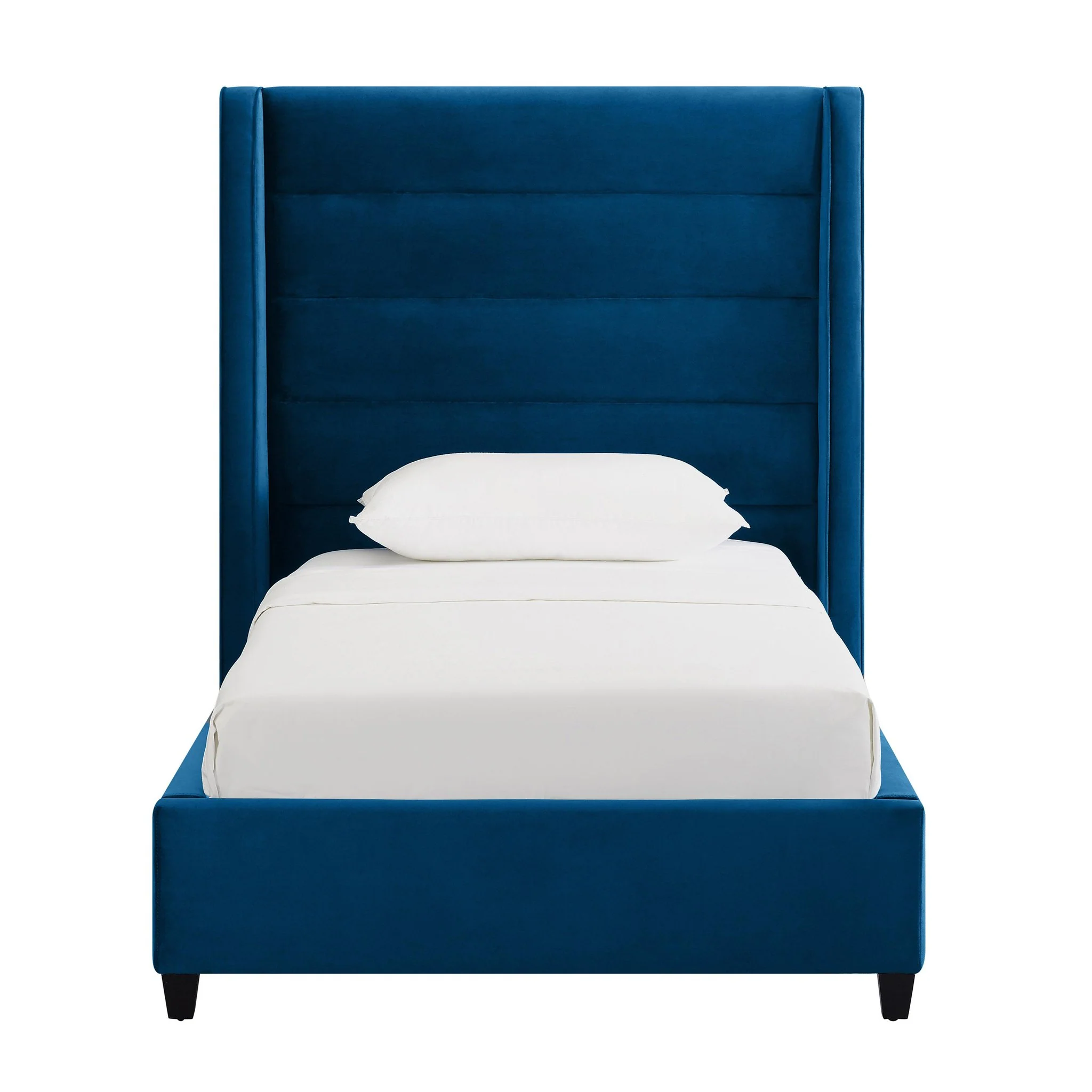 Koah Navy Velvet Bed in Twin - Image 3
