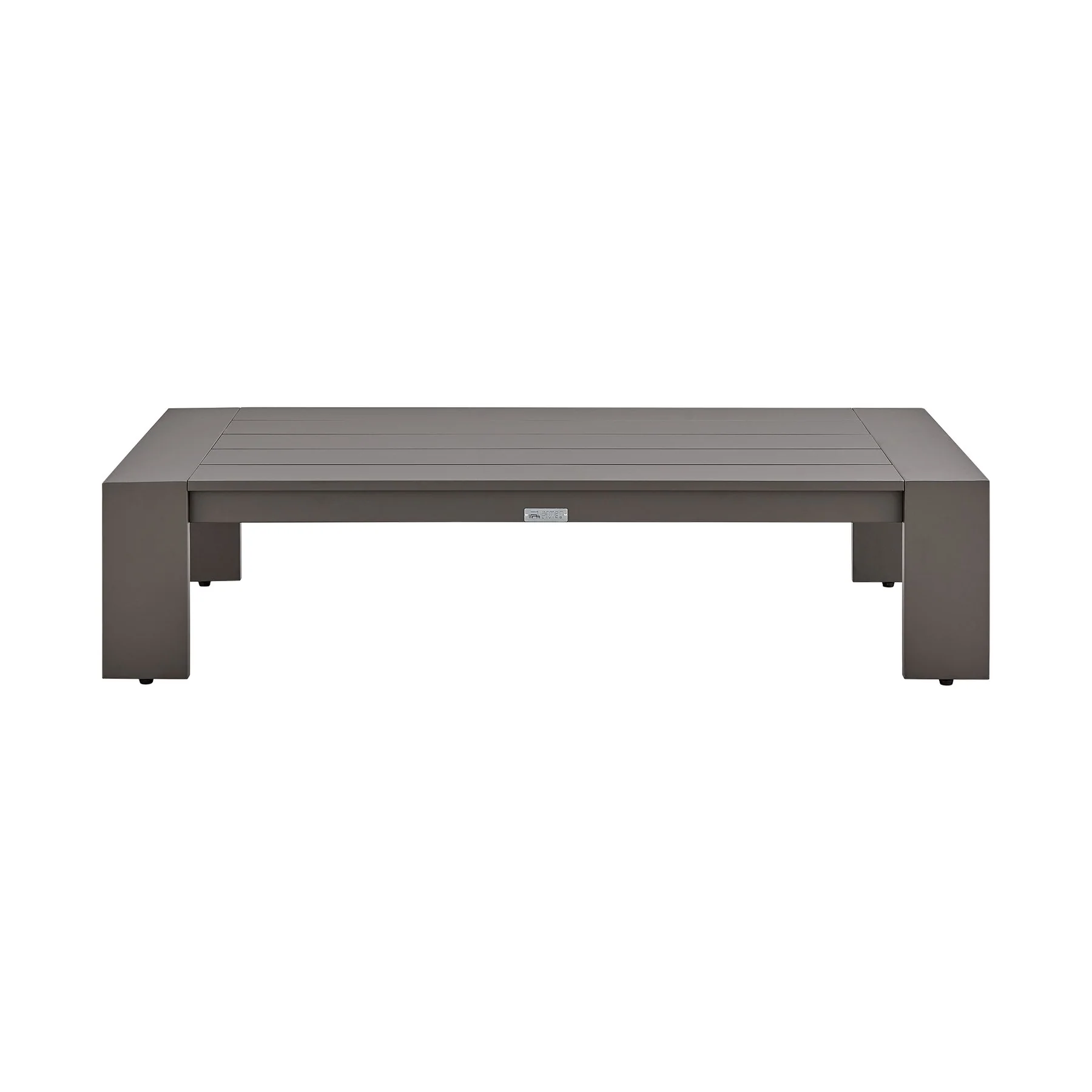 Koda 4 Piece Outdoor Patio Furniture Set in Dark Brown Aluminum with Cushions - Image 7