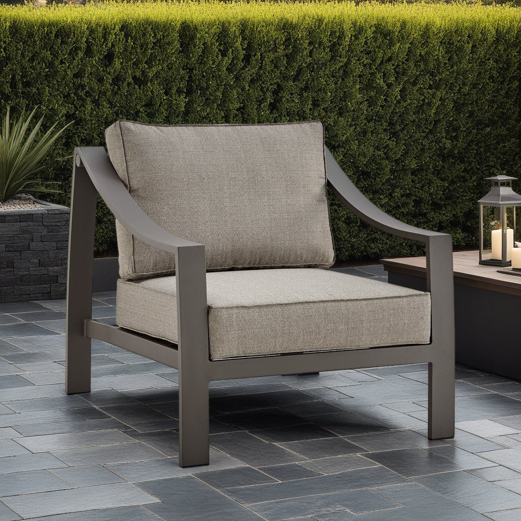 Koda Aluminum Outdoor Chair in Brown - Image 10