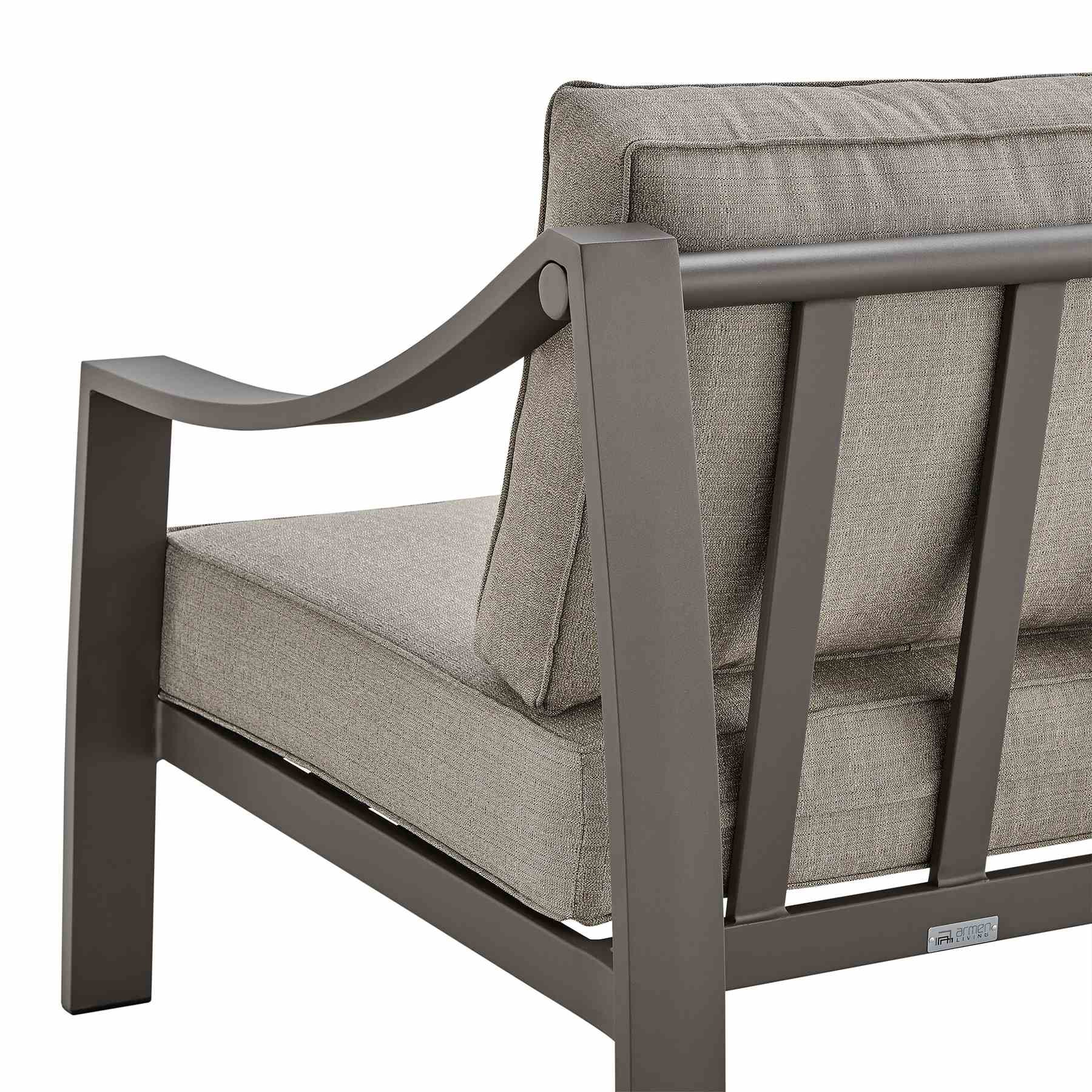 Koda Aluminum Outdoor Chair in Brown - Image 6