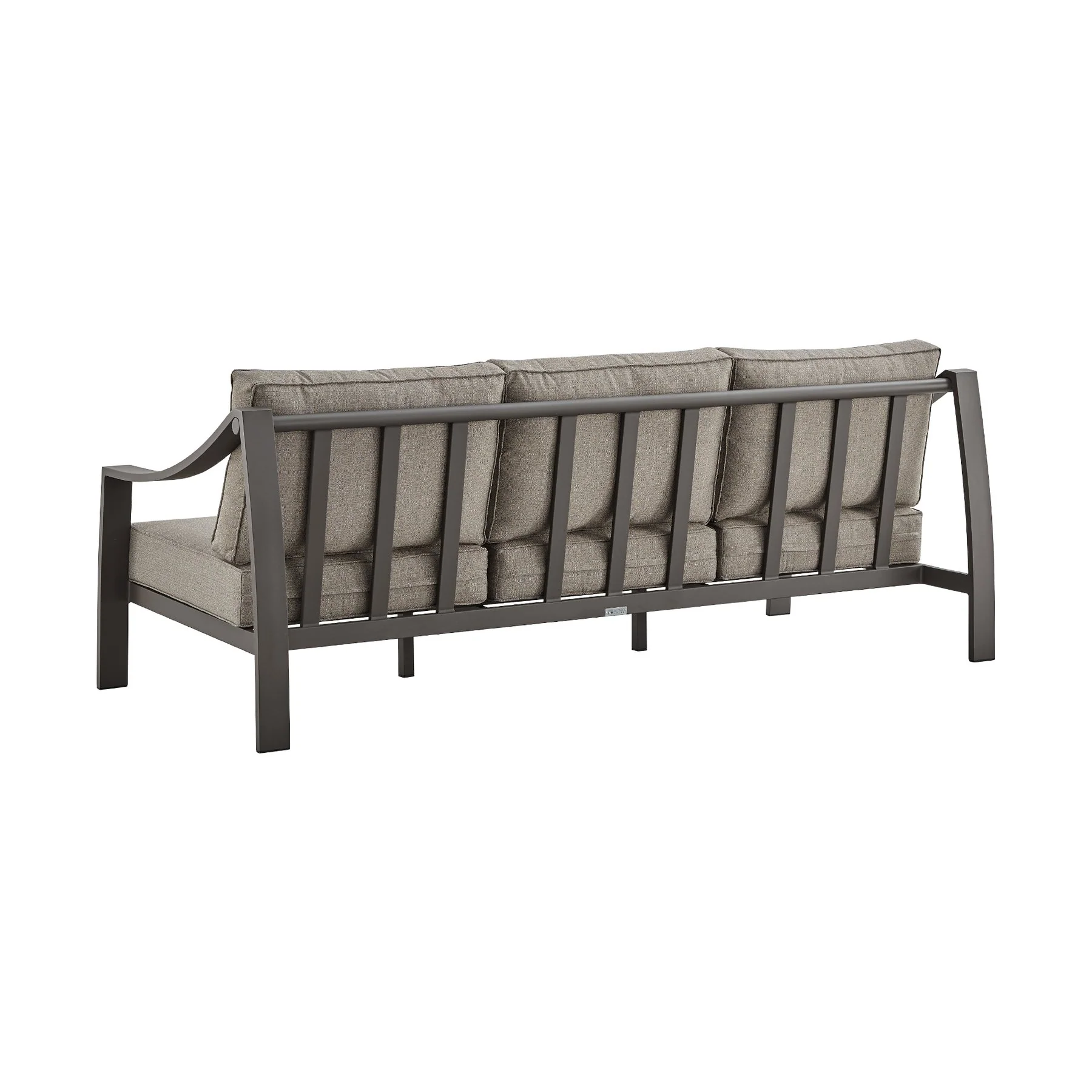 Koda Aluminum Outdoor Sofa in Brown - Image 3